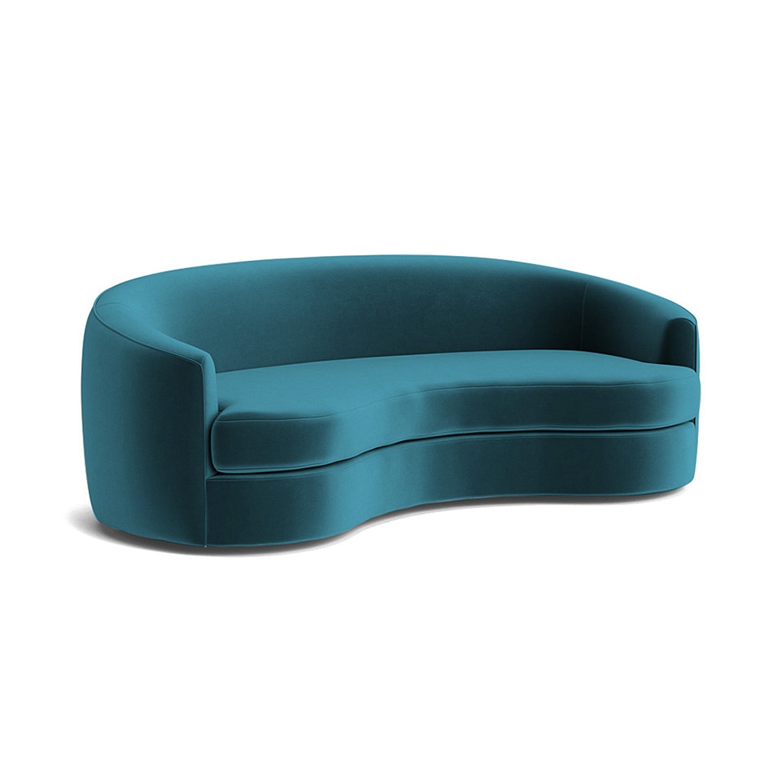 Storn Velvet 3 Seater Sofa in T Blue Colour