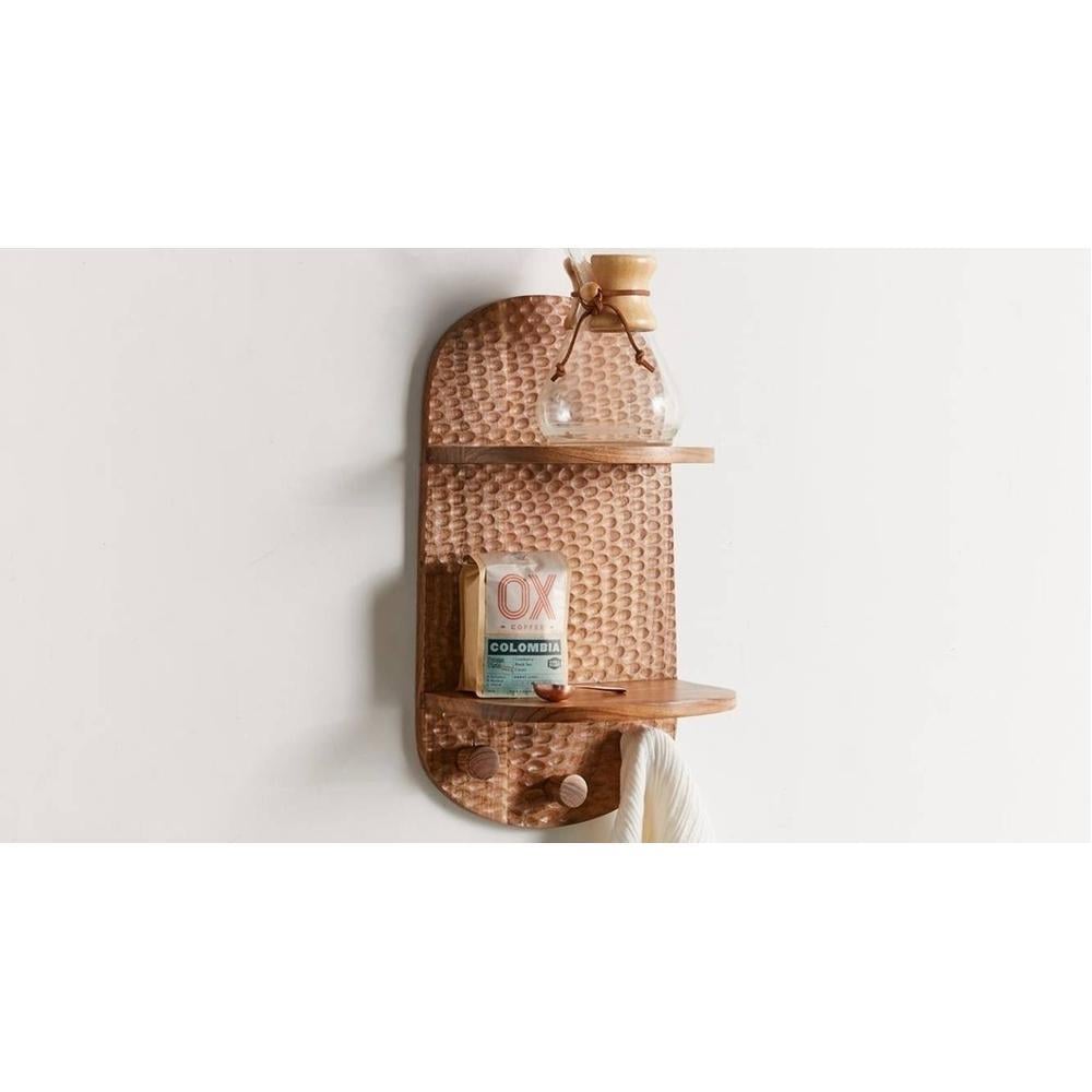 WOODENMOOD Rectangular Wall Rack