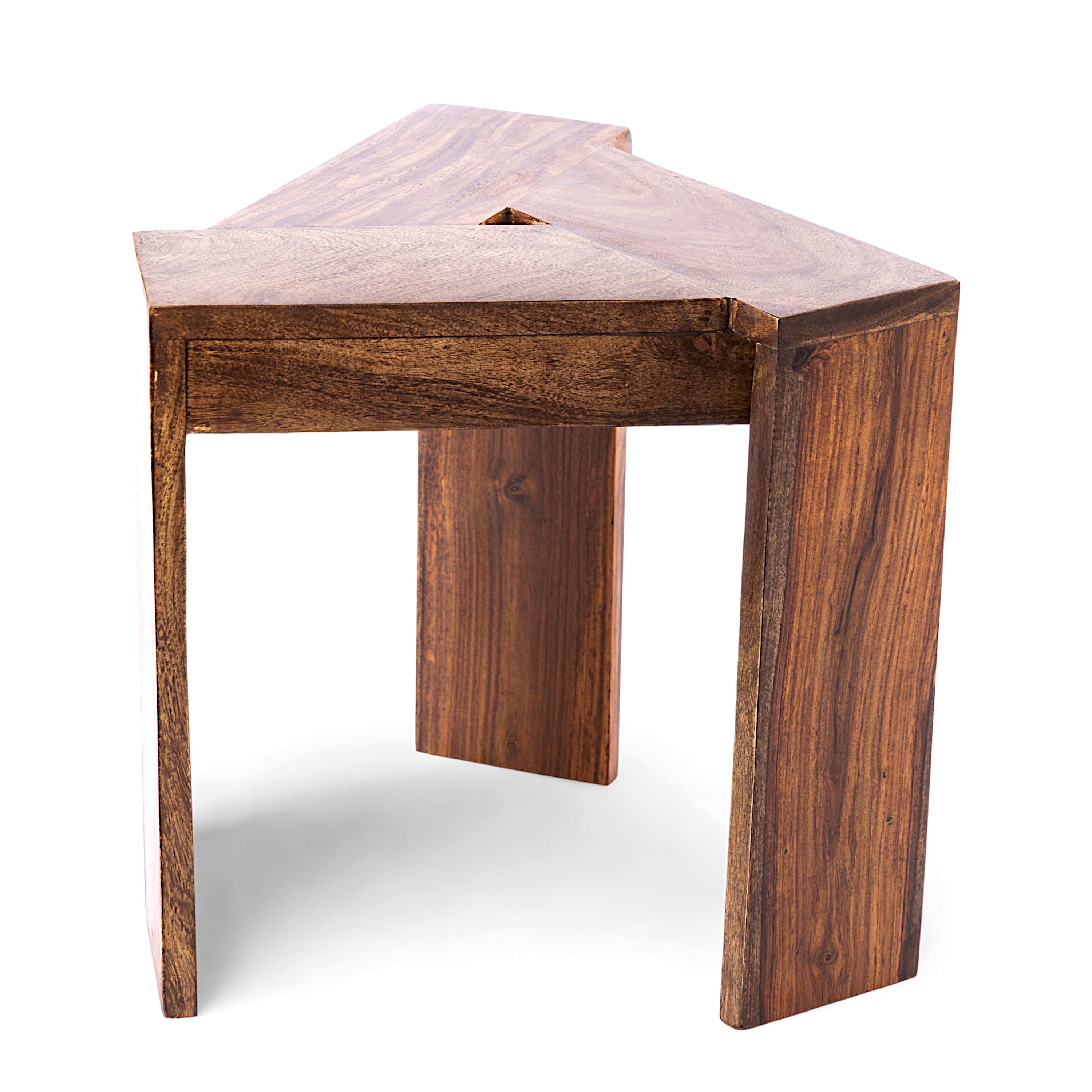 Avina End Table - Teak Finish