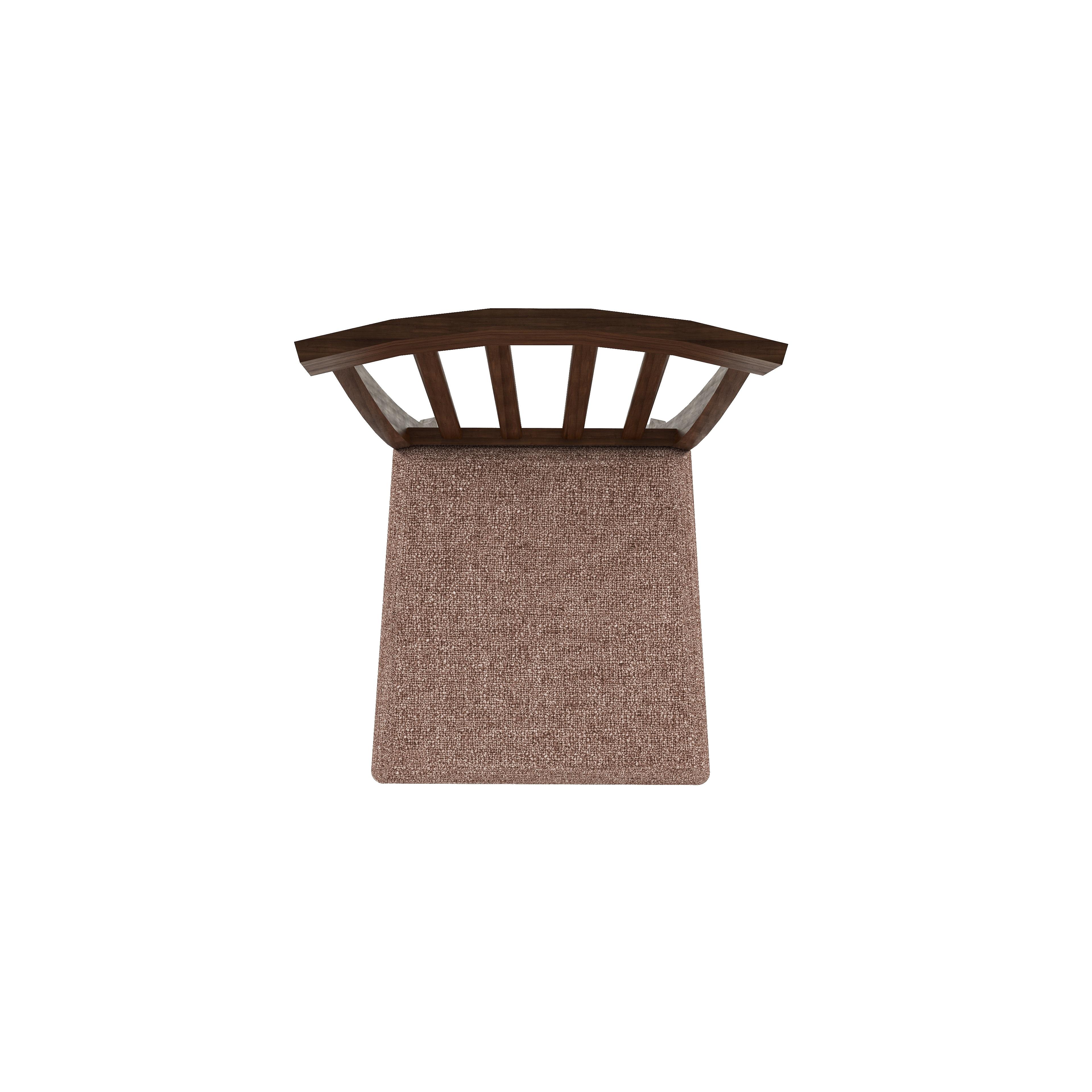 Houston 6 Seater Dining Set with 6 Chairs (Rubberwood, Dark Cappuccino Finish)