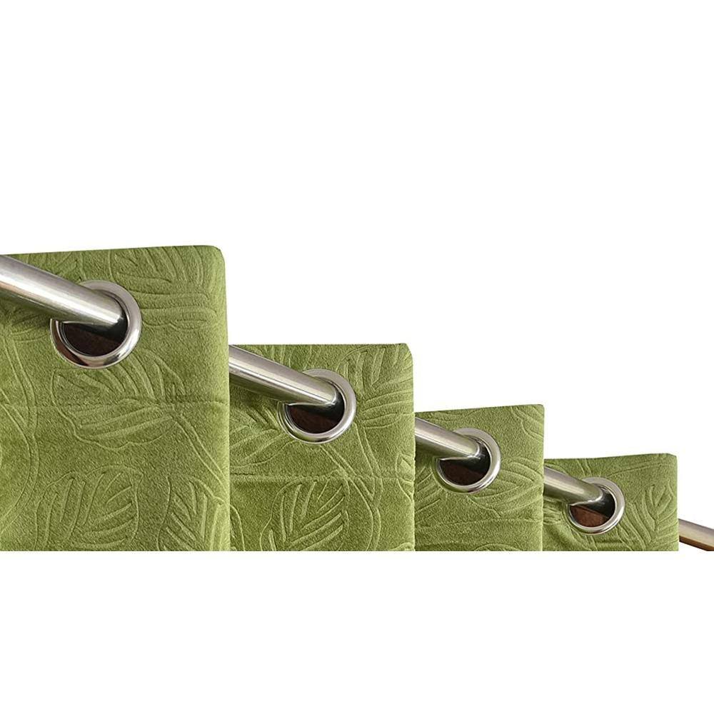 Velvet embo Pack of 2 Blackout Door Curtains