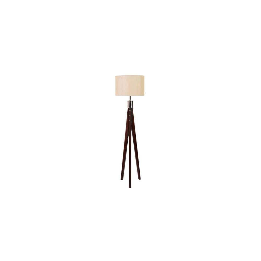 Serena Beige Jute Shade Floor Lamp