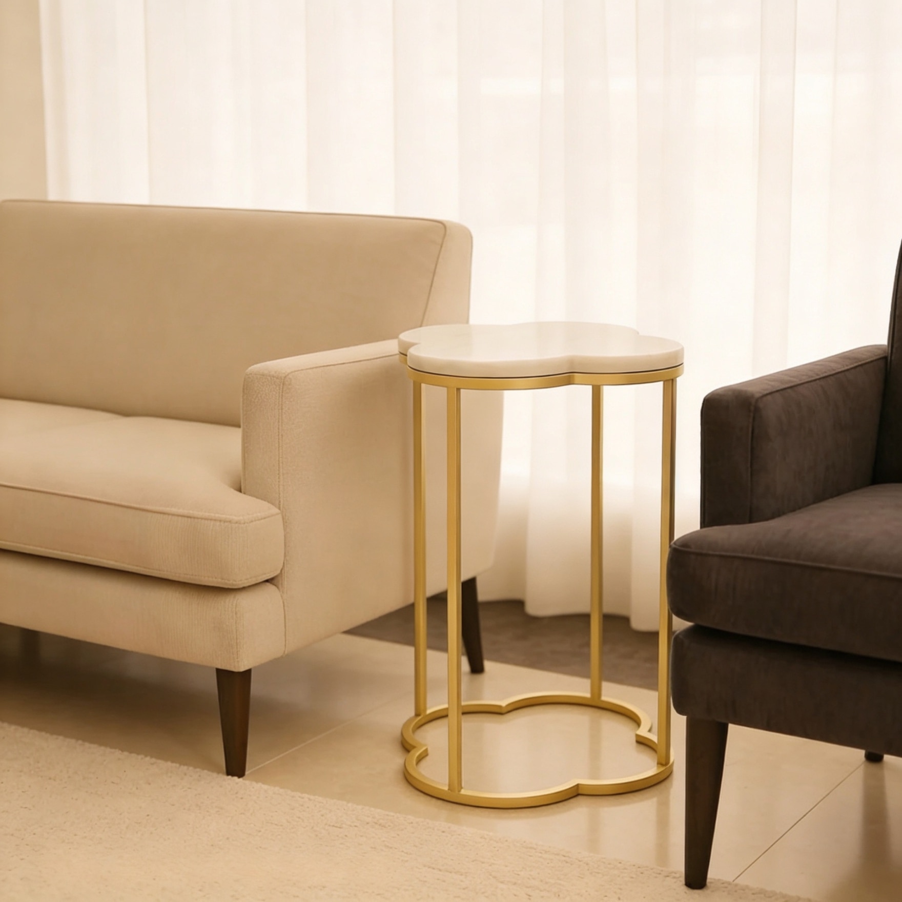 QuadraBloom End Table - Handicrafts Town