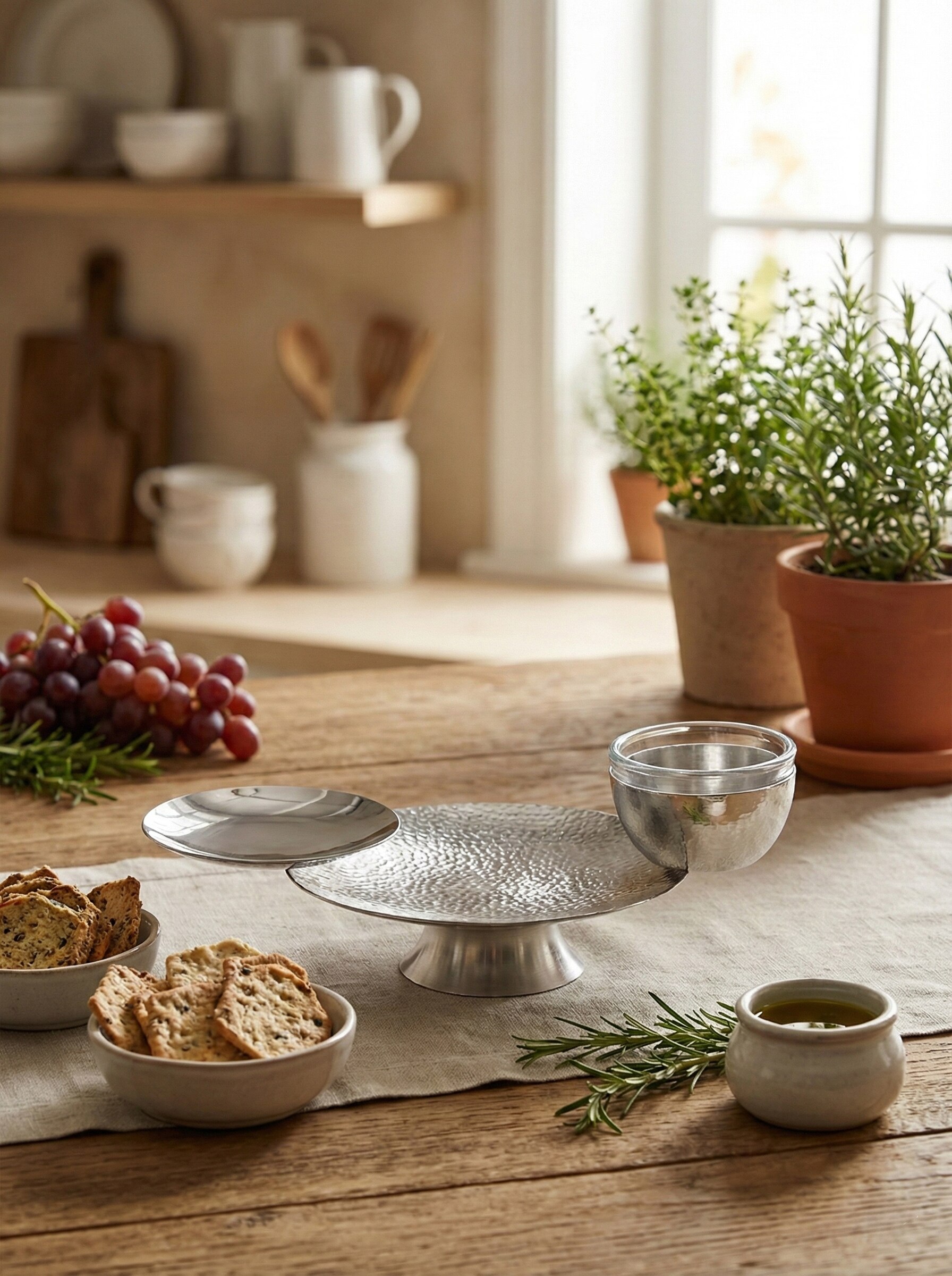 Silver plated Nut Bowl and Plate