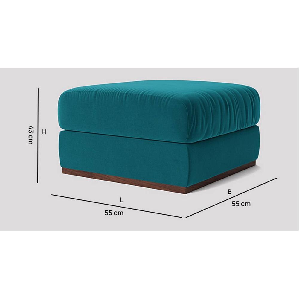 Royse Ottoman Color in T Blue