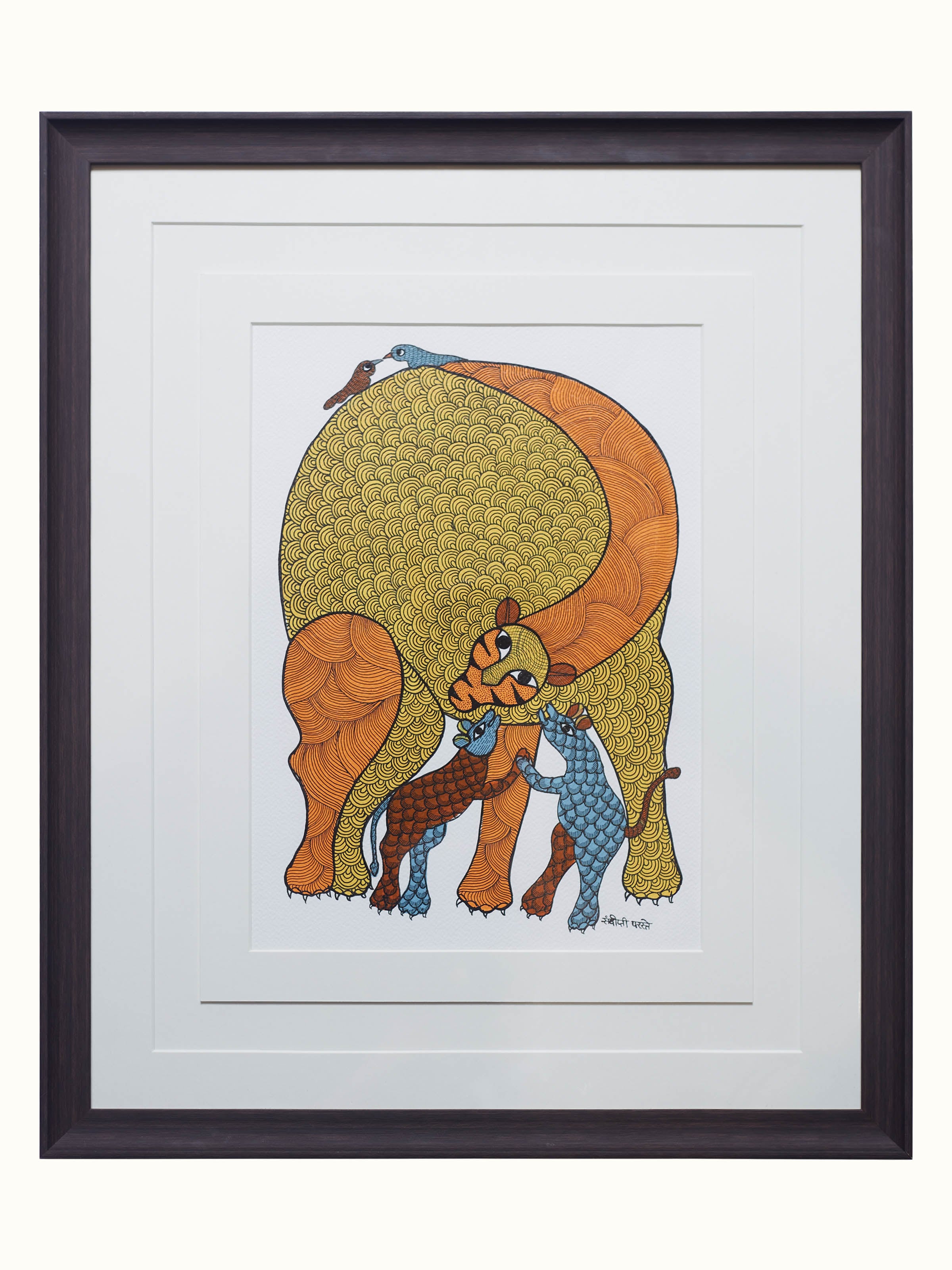 Mother And Child Gond Art