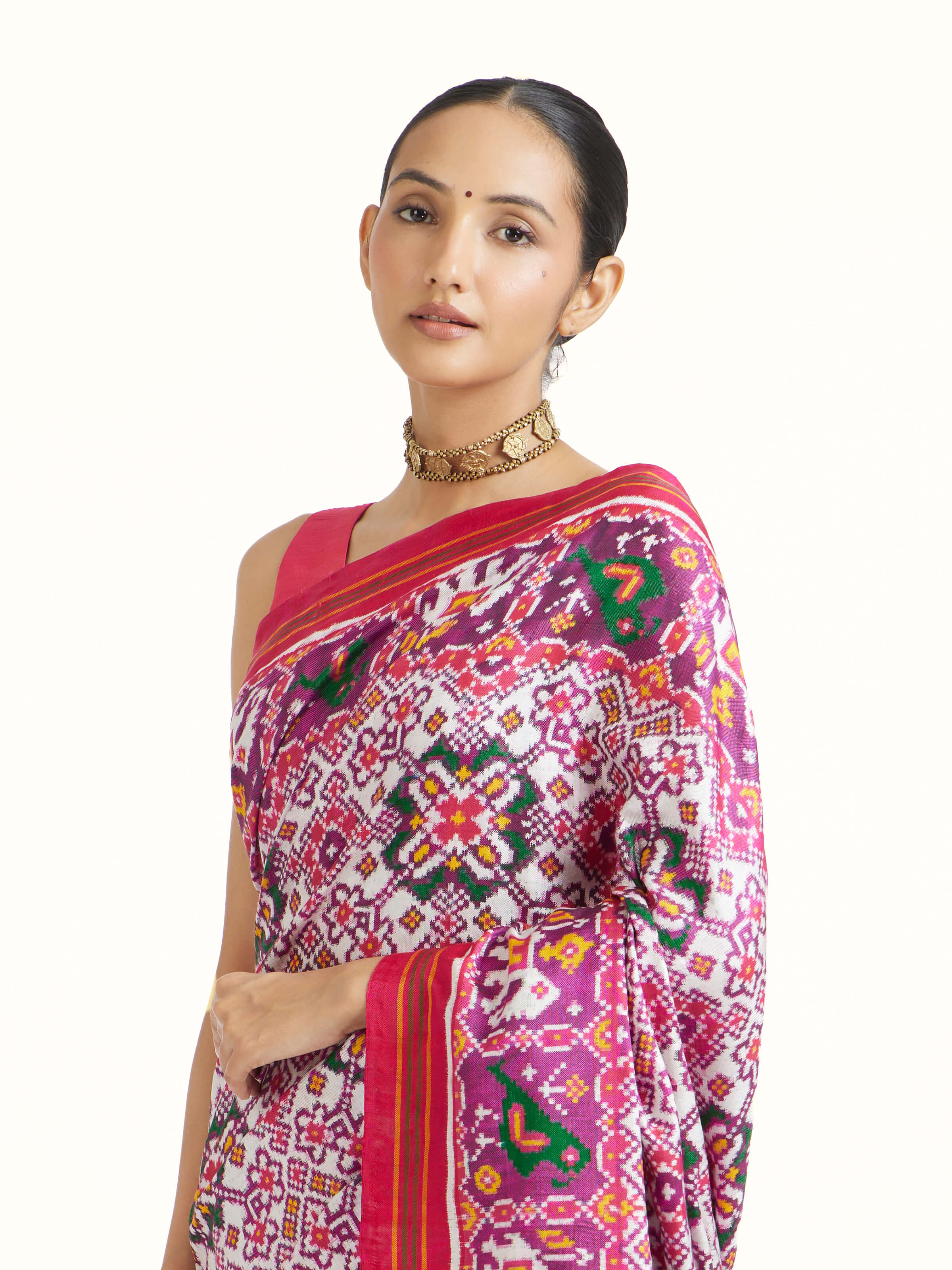 Beige Patan Patola Saree