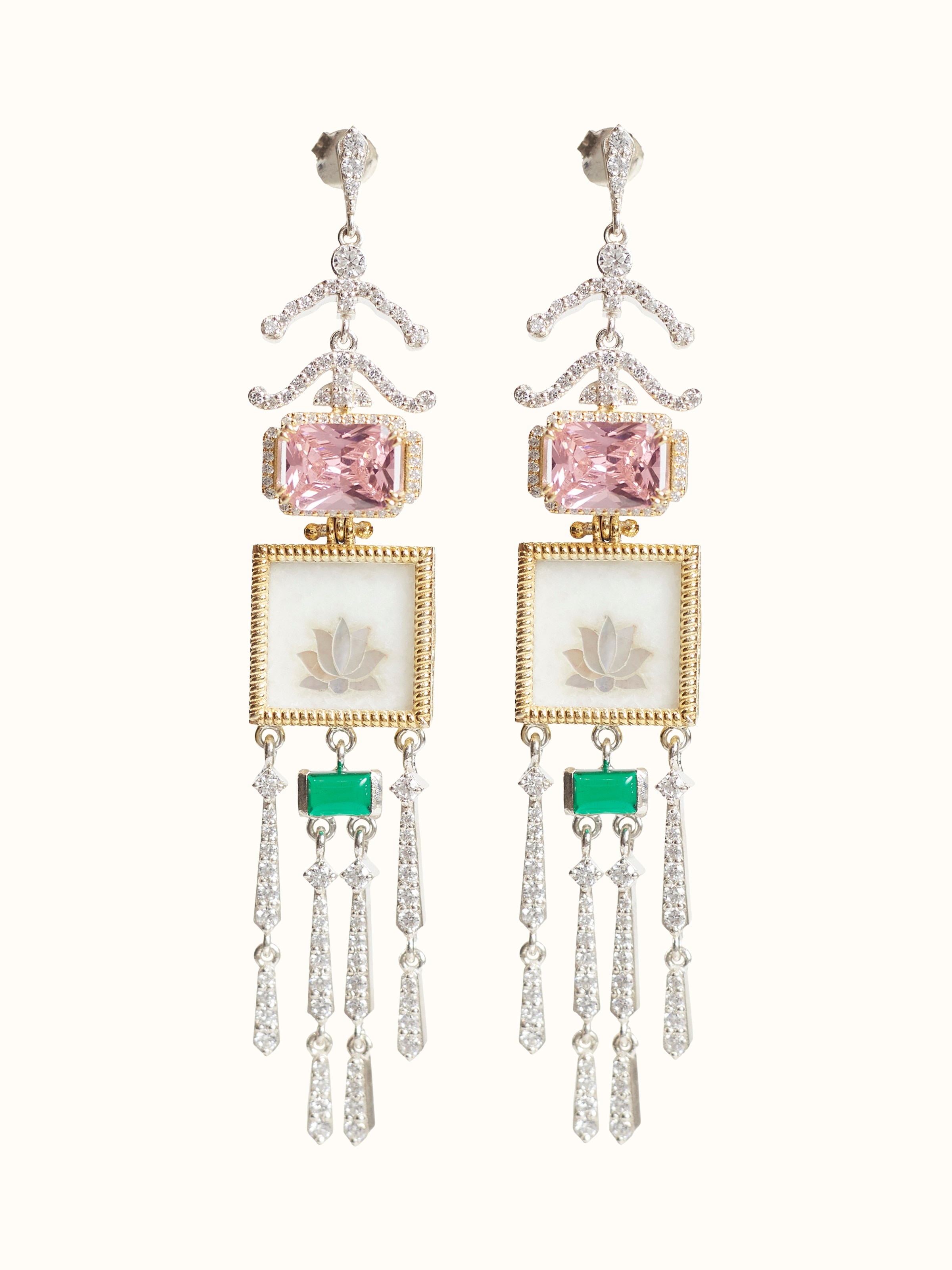 Parchinkari Silver Drop Earrings