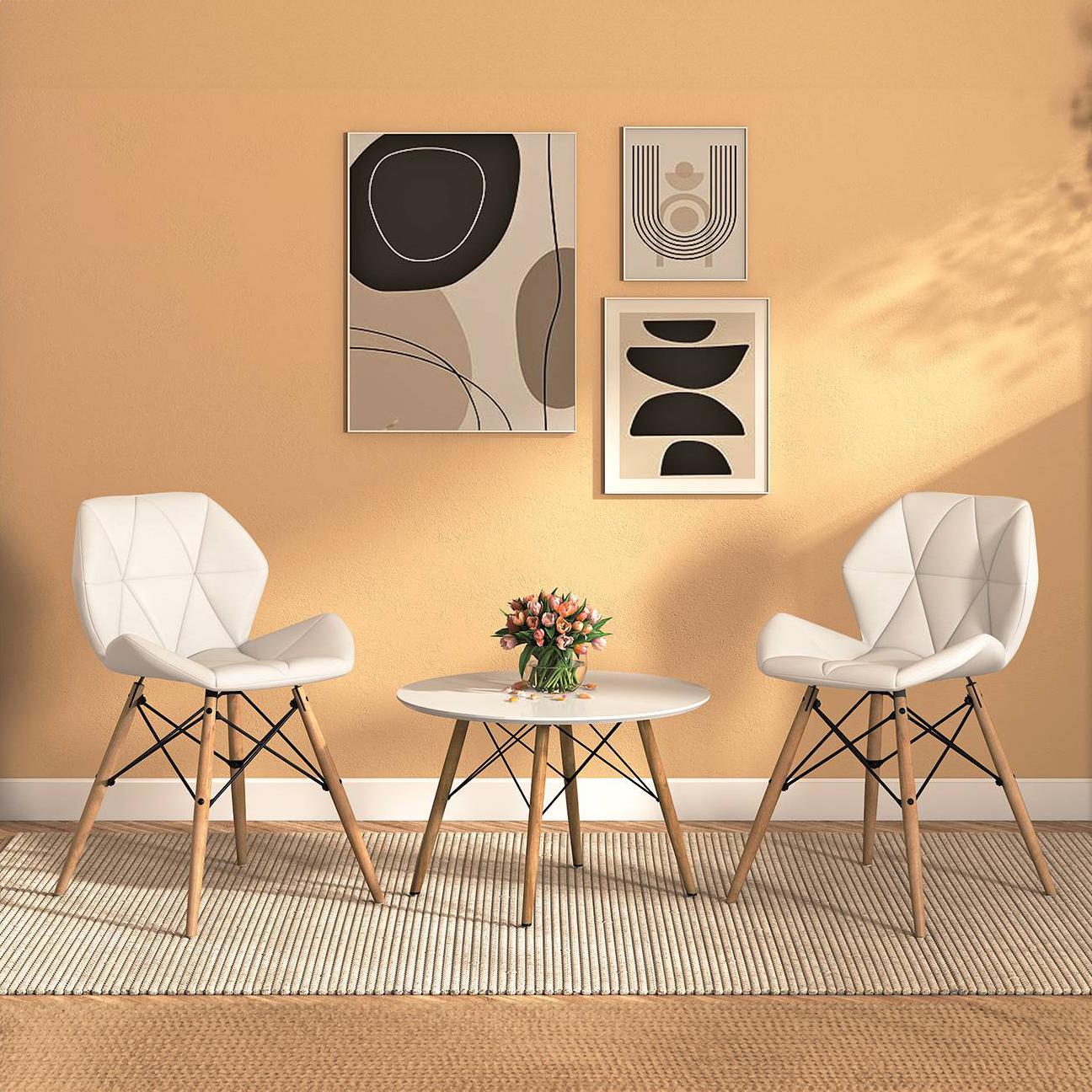 Ormond Accent Chair in  White Colour