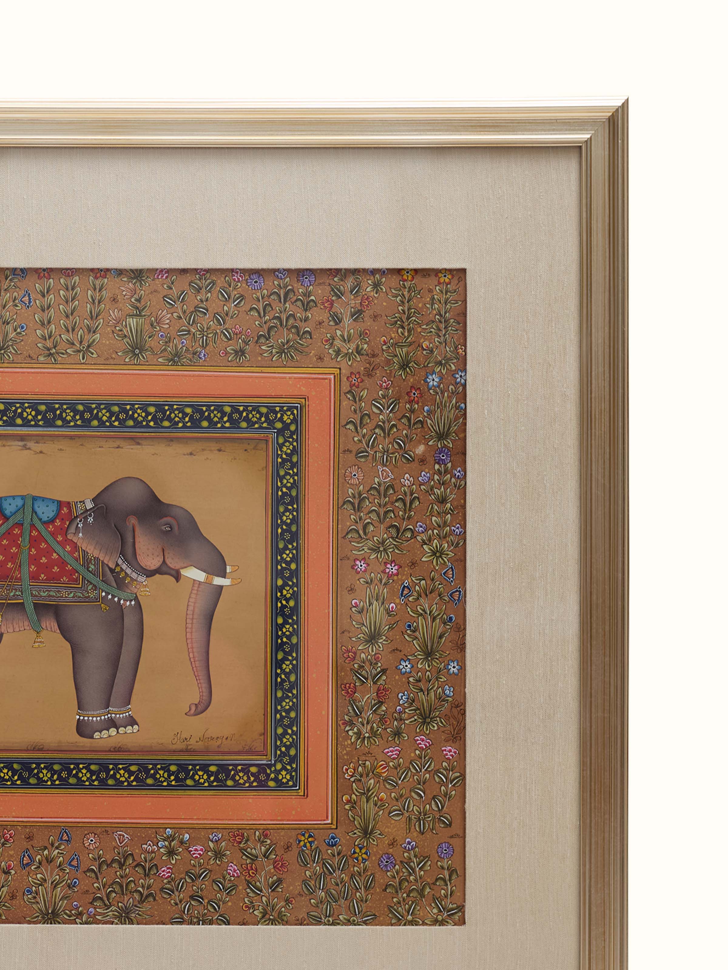 Elephant Miniature Painting