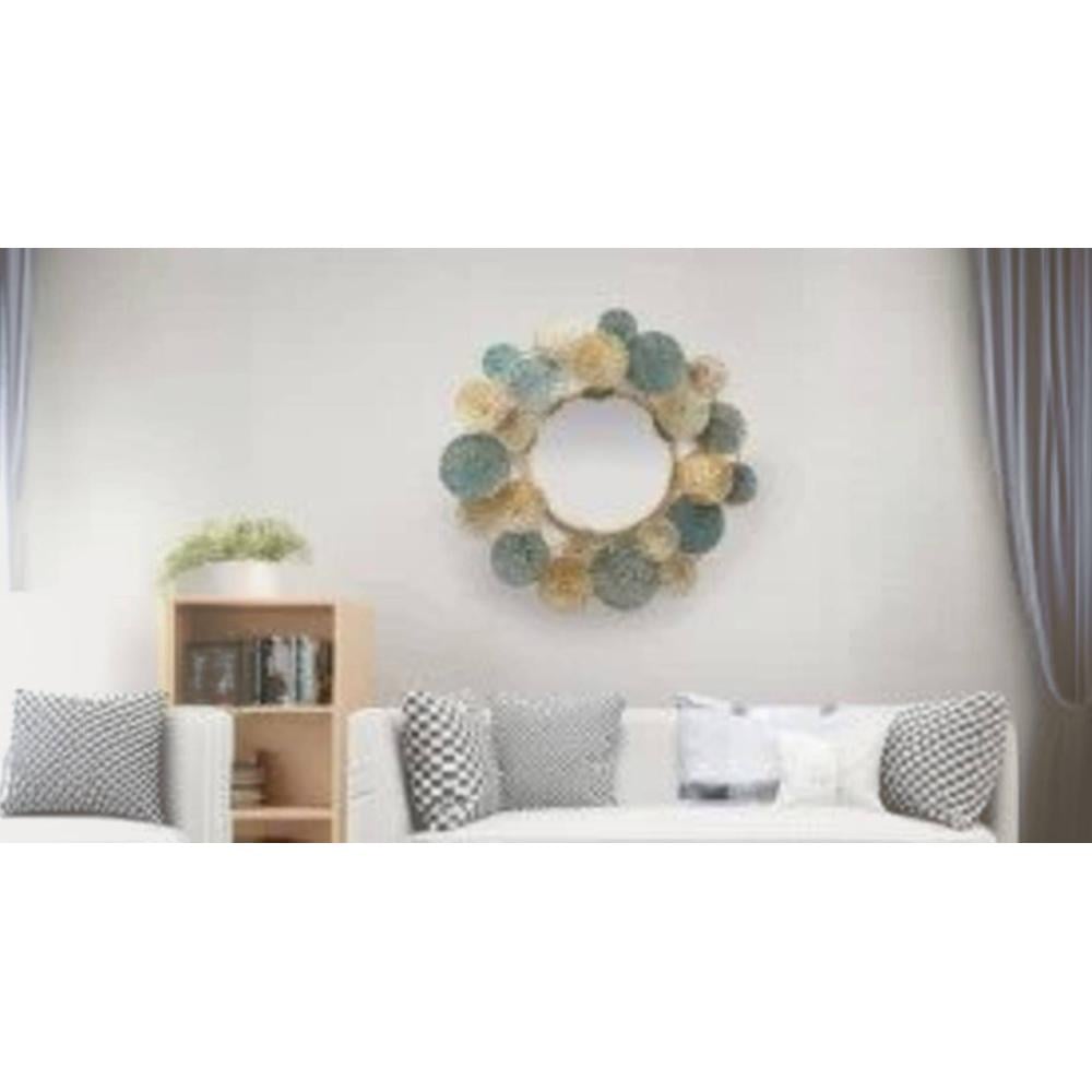 Flower Metal Wall Mirror