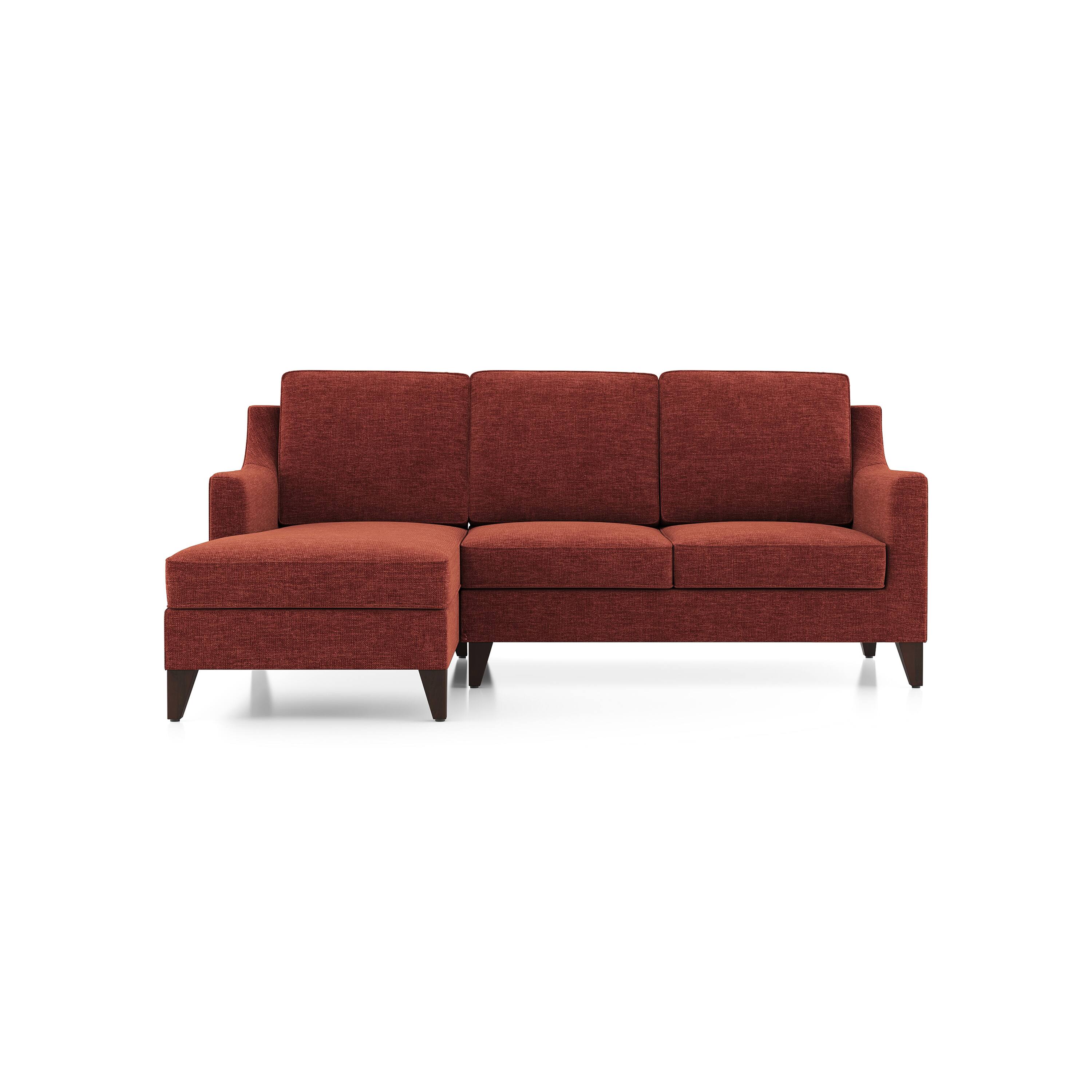urban ladder Abbey Sectional Sofa (Colour : Dark Coral, Cushion : Soft, Seating Capacity : Left Aligned 2 Seater)-picture-17
