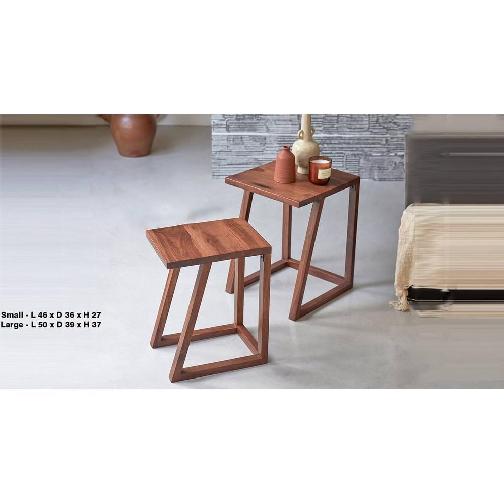 Reeves Solid Wood Nested Tables - Set of 2