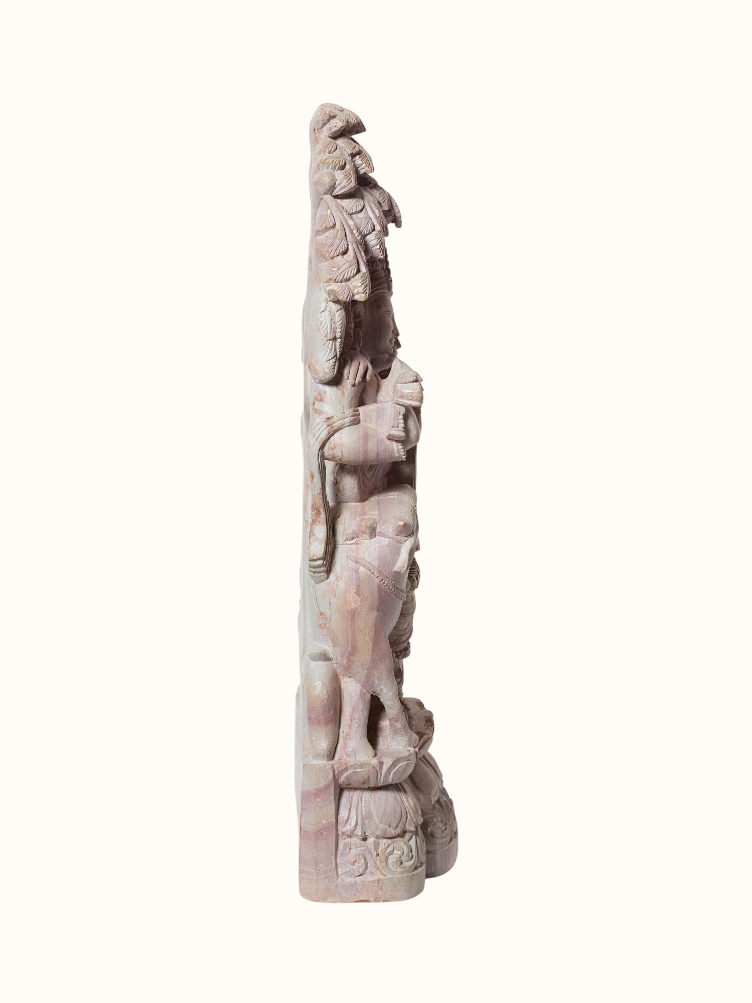 Stone Carved Radha Krishna Idol