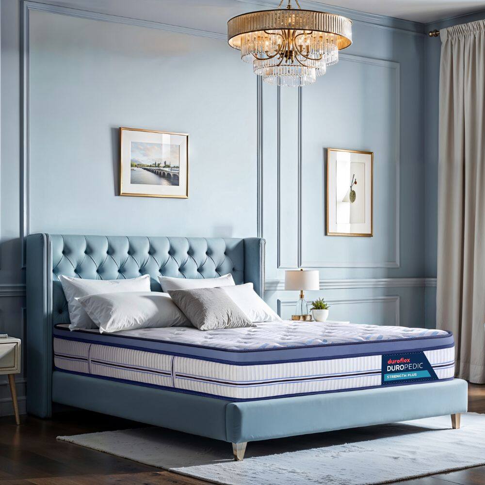 Strength Plus - Doctor Recommended 5 Zone Dual Density Orthopedic Support layer High Density Coir Memory Foam Mattress (78 x 35 in, 8 Inches) - Duroflex