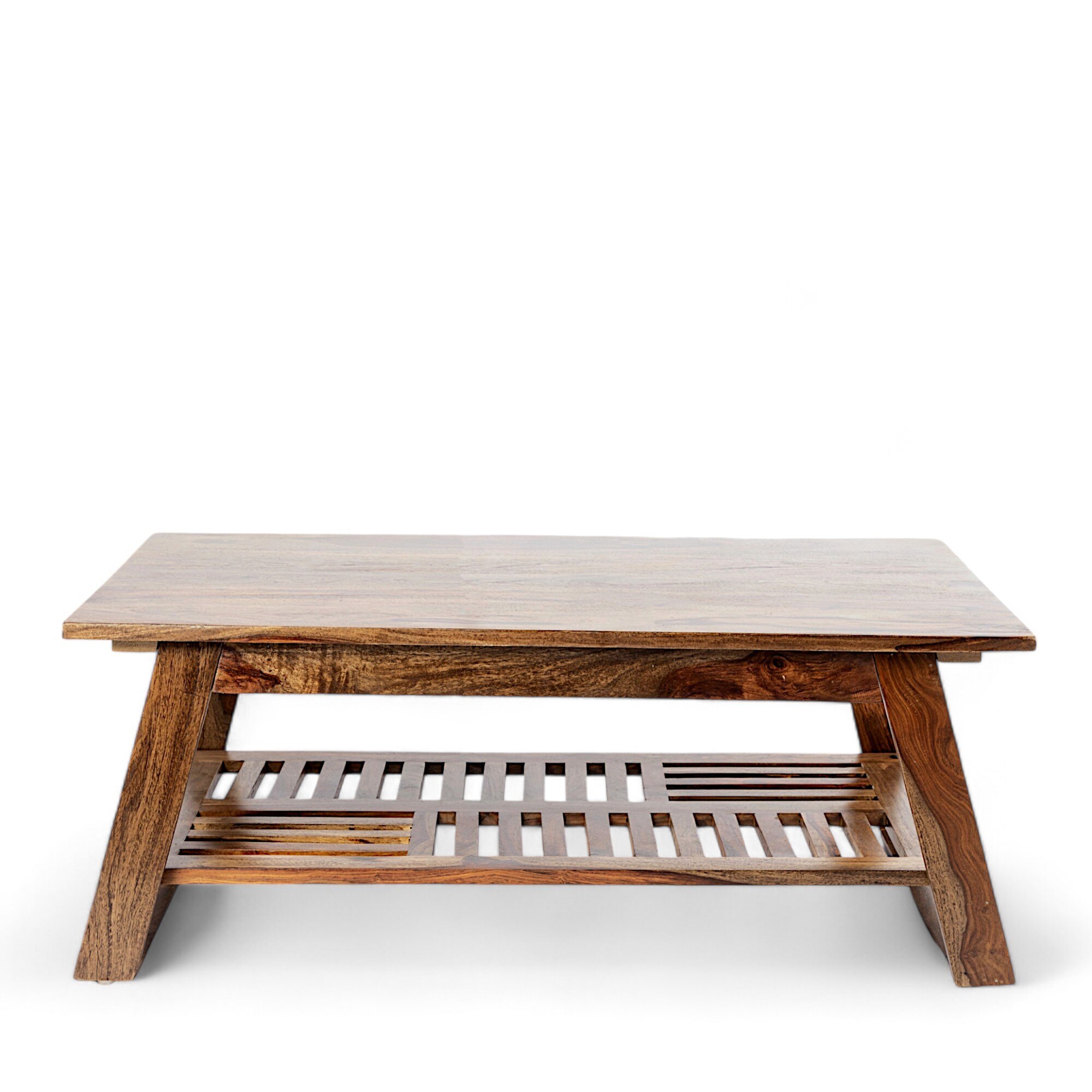 Alison Sheesham Wood Coffee Table In Teak Finish