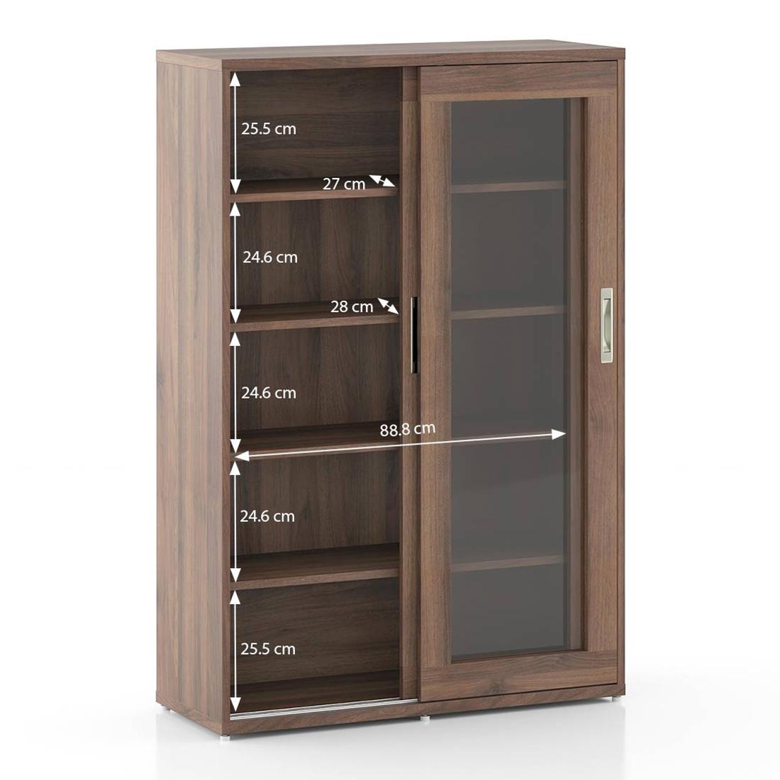 Elliot Sliding book shelf Classic Walnut