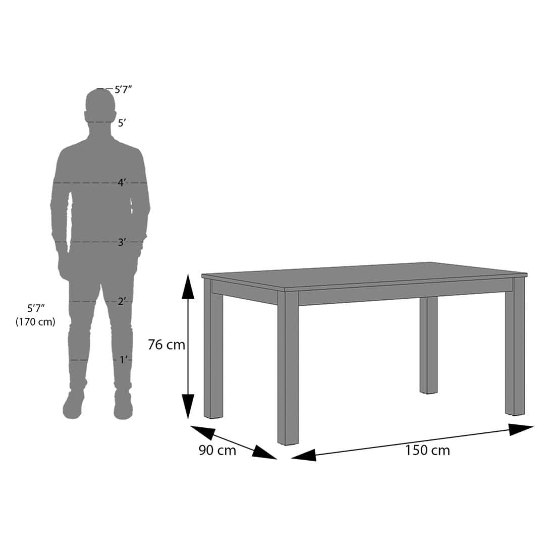 Arlo Teak Wood 6 Seater Dining Table Finish - Teak with Tessa Dining Chairs Set