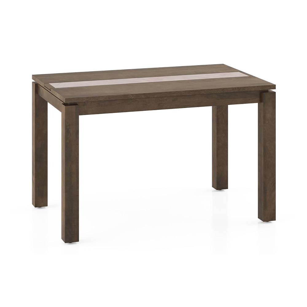 Atlas Crest Storage Solid Wood 4 Seater Dining Table In Danish Walnut Finish
