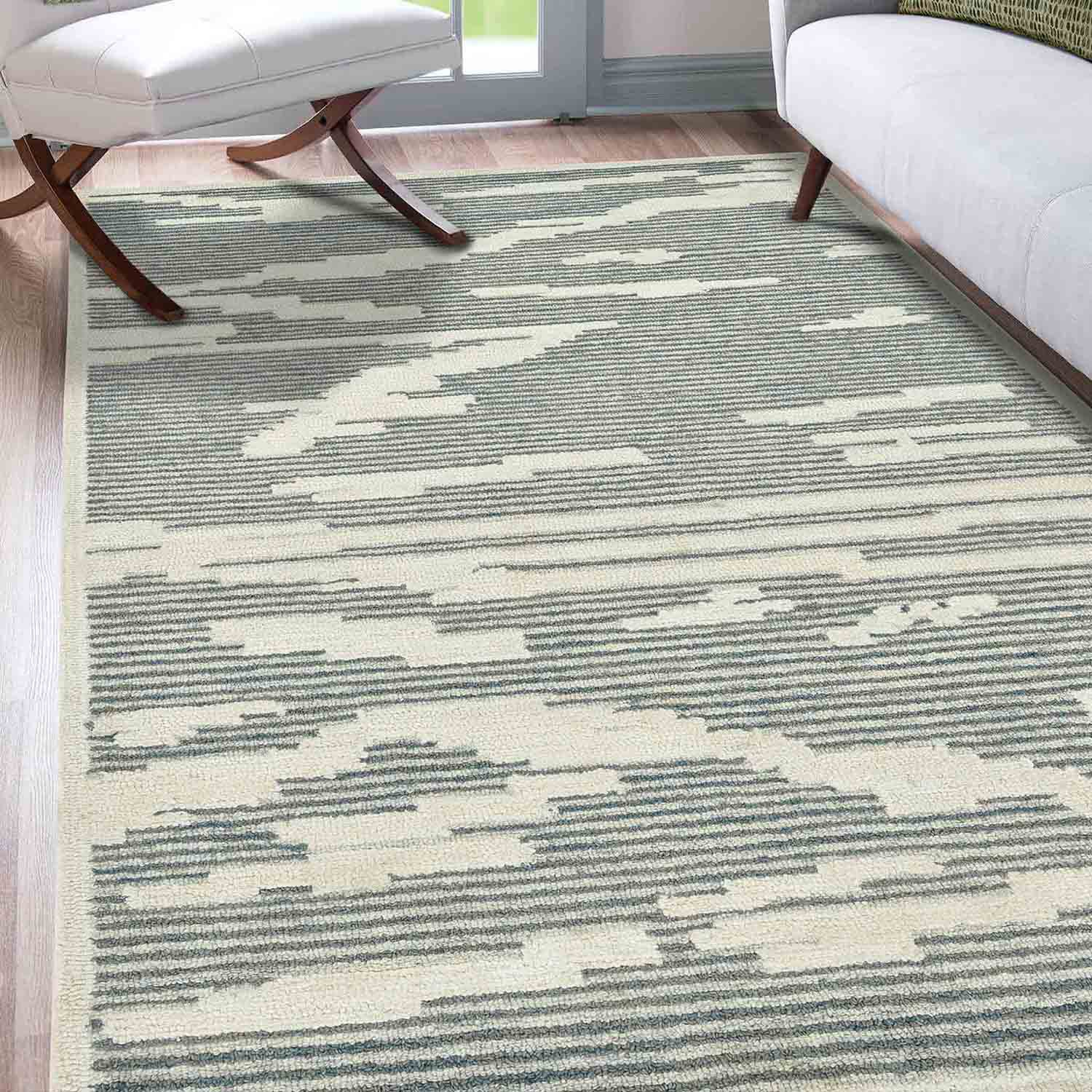 Glencoe Modern Design Wool Hand-Tufted Carpet
