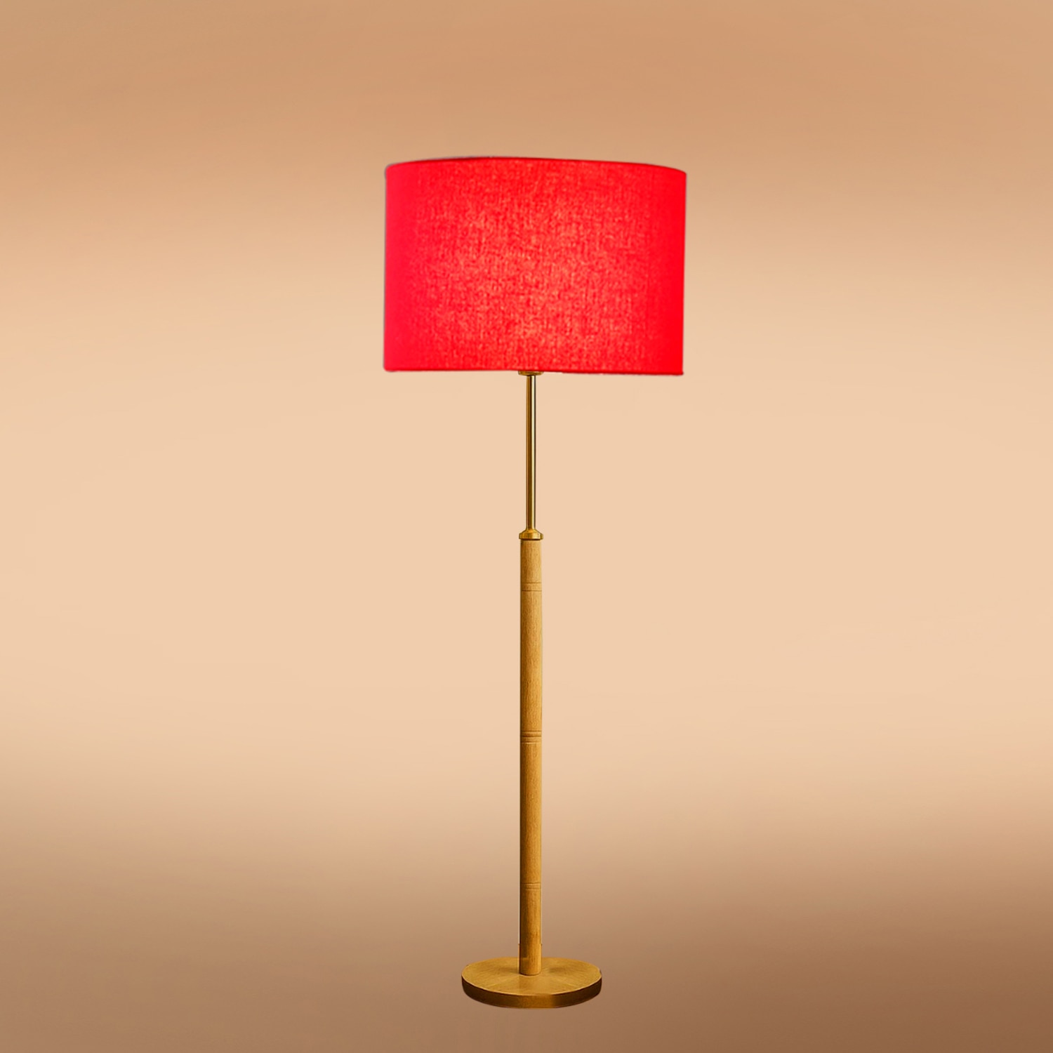 Devansh Wood & Metal Floor Lamp