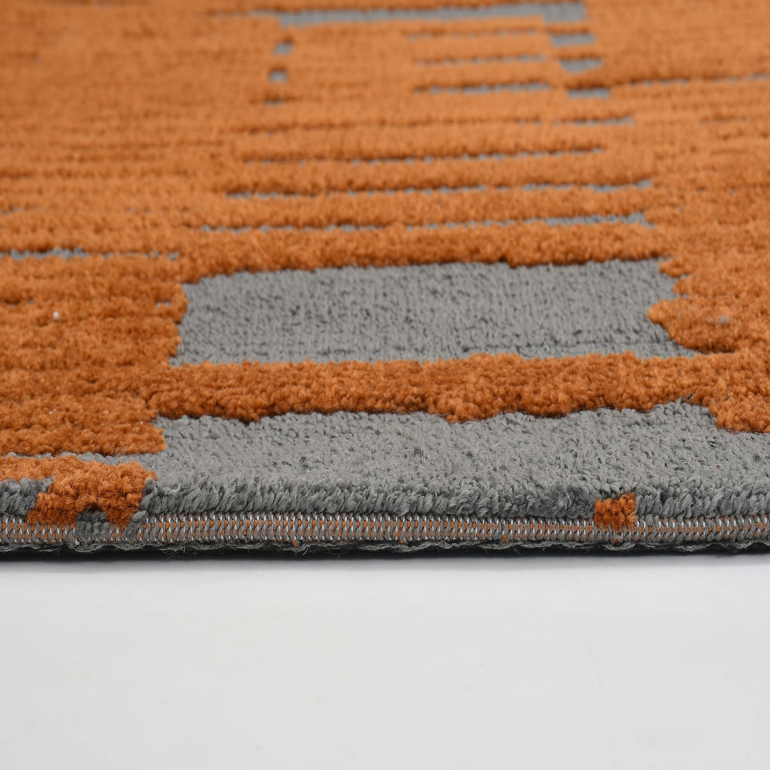 Multicolor Abstract Machine Made Polyester 4 X 6 Feet Carpet