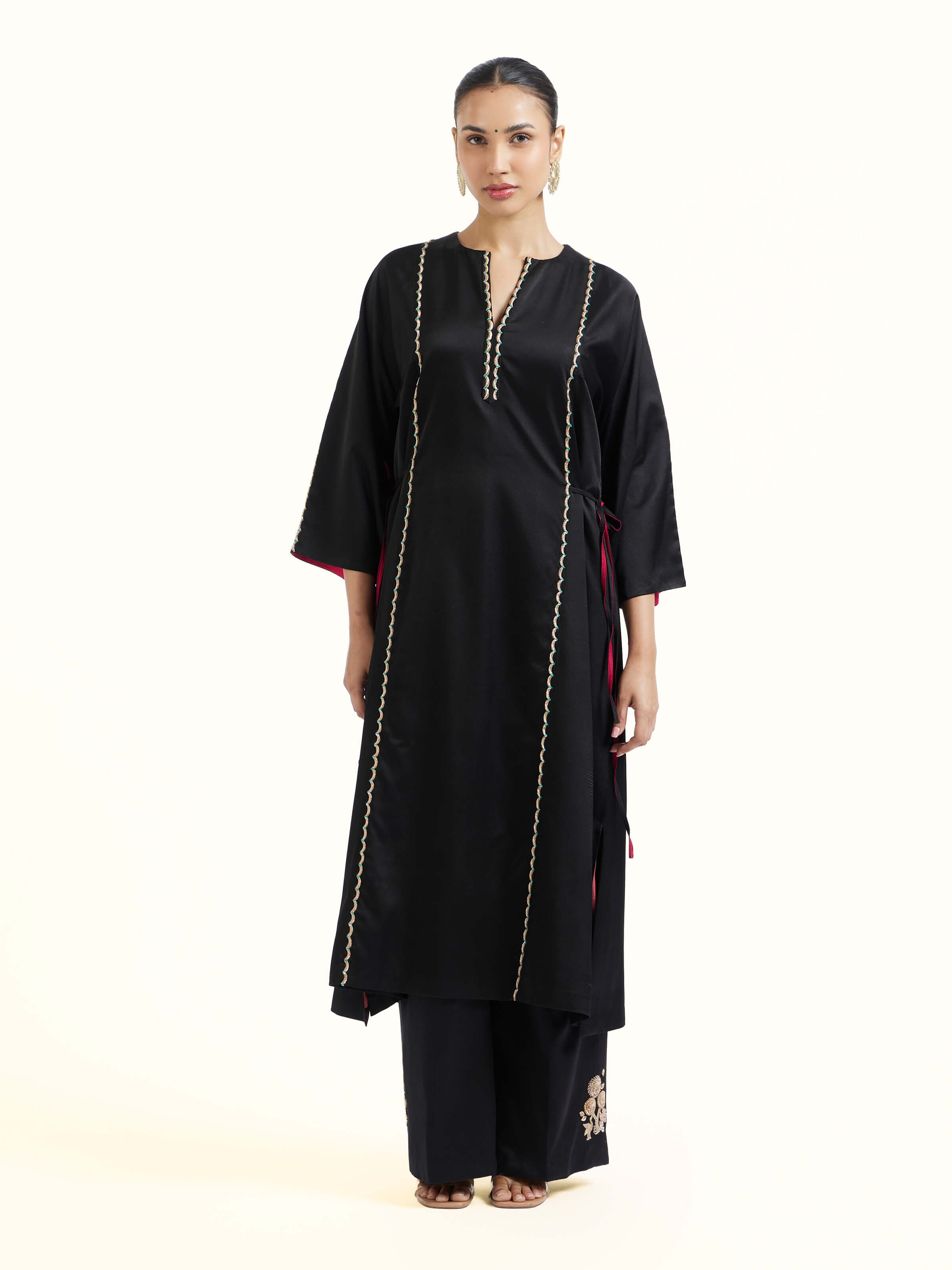 Black Silk Banarasi Co-Ord Set