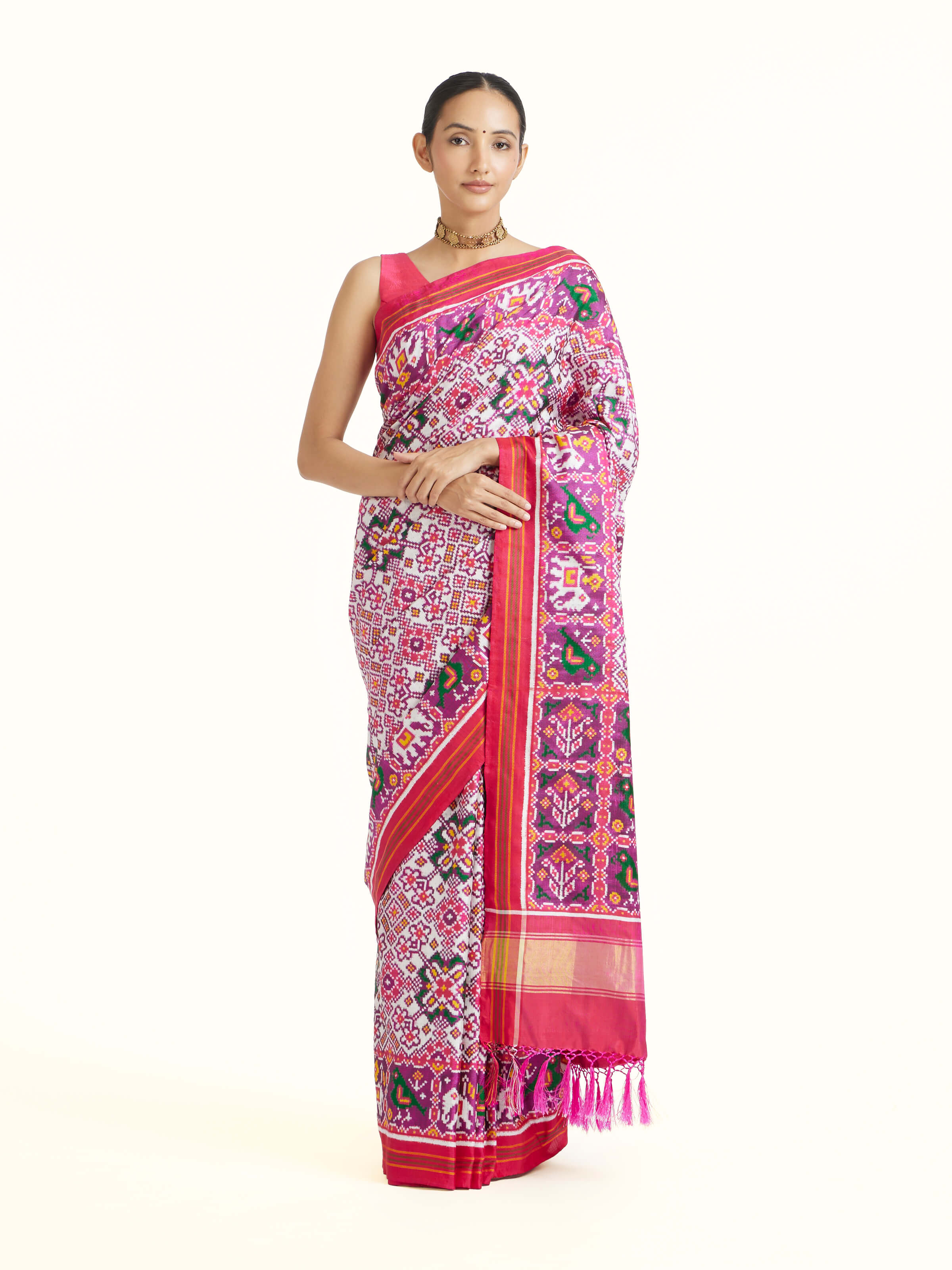 Beige Patan Patola Saree