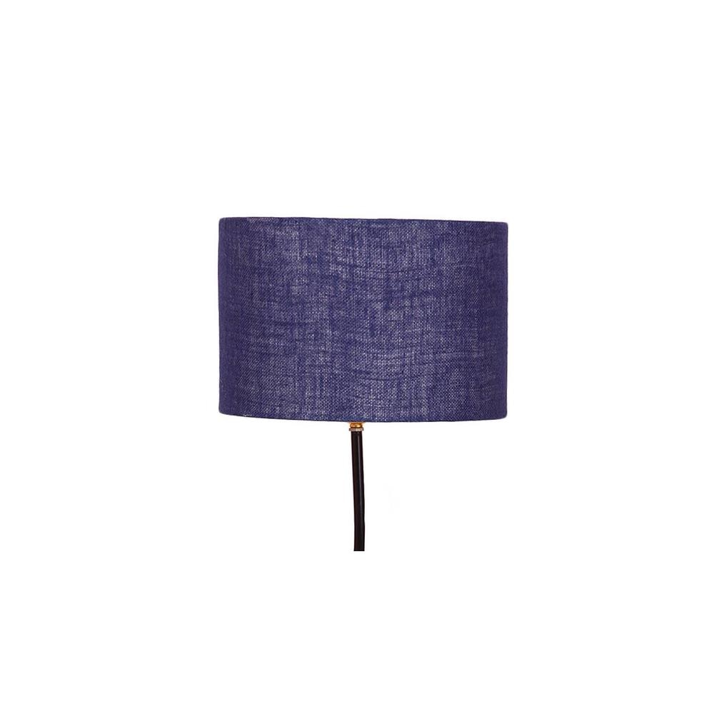Felicia Blue Cotton Shade Floor Lamp