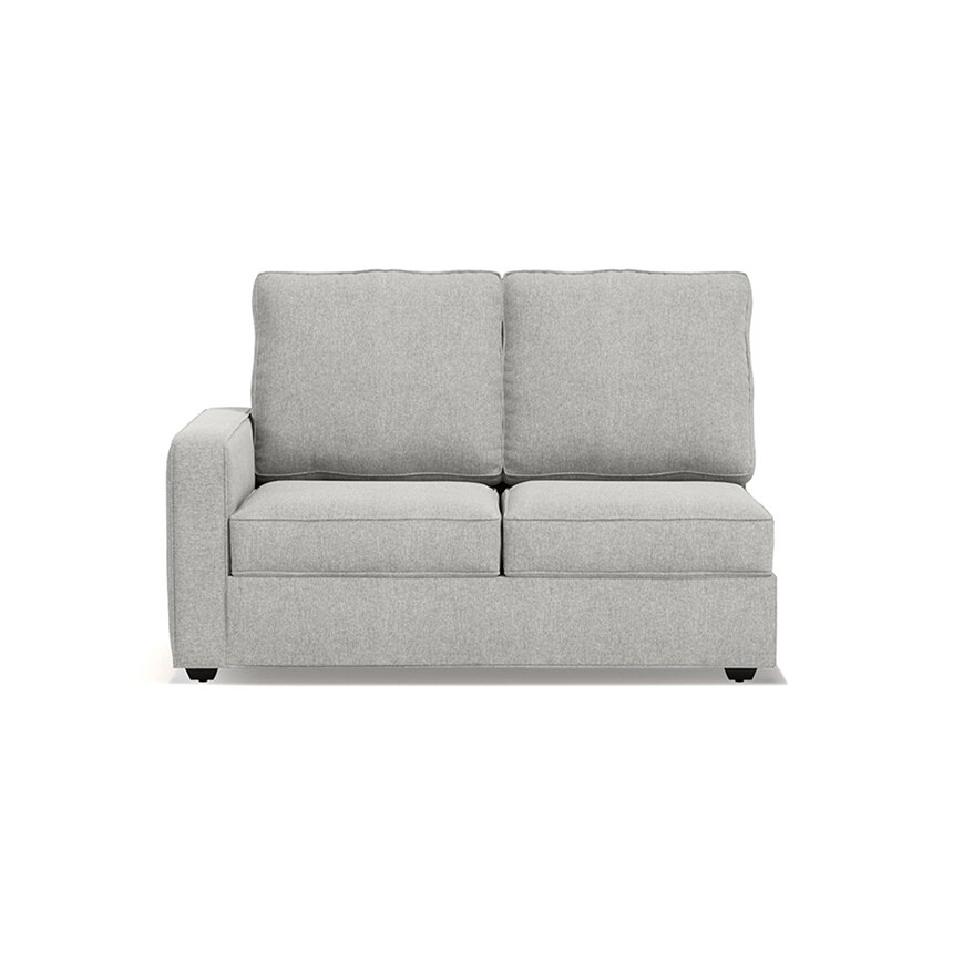 Apollo Sofa (Colour : Vapour Grey, Cushion : Soft, Back Type : High Back, Seating Capacity : Right Aligned 2 Seater + Right Aligned Chaise + Ottoman)