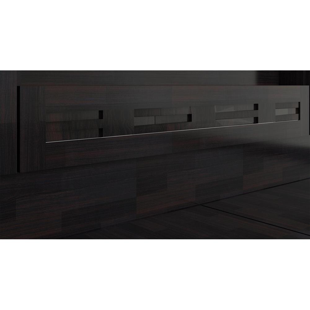 Hideki Goldline King Size Bed In Wenge Finish