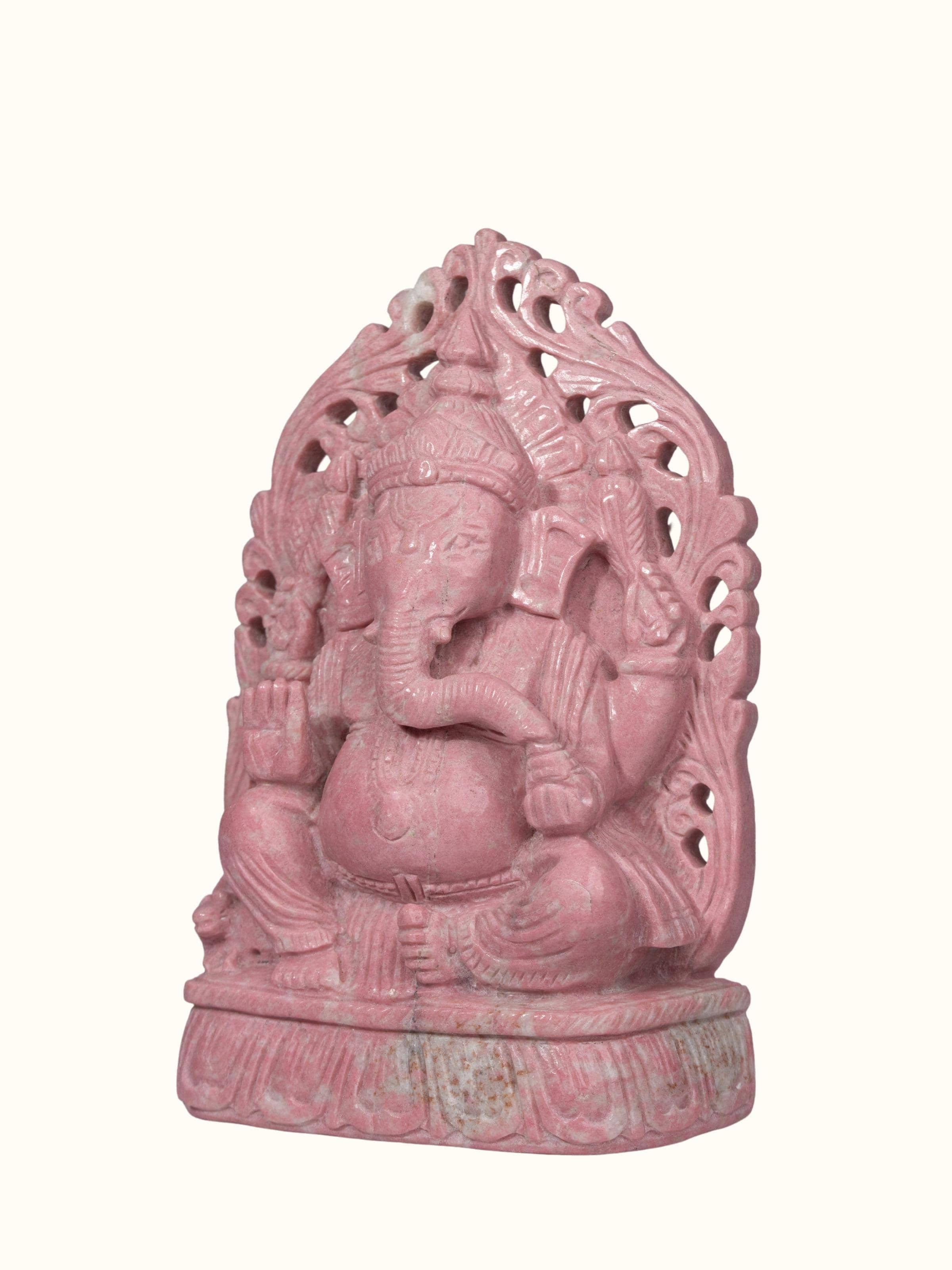 Thulite Ganesha Idol
