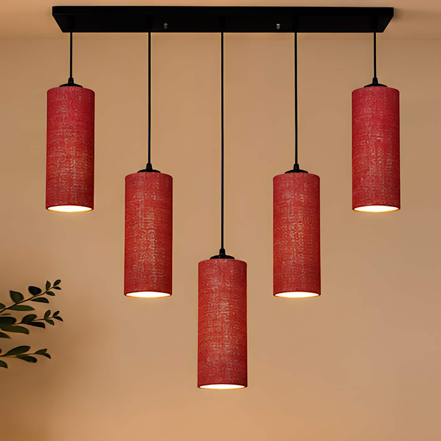 Devansh Solid Wood Electric Wall Light in Brown Colour with Black Shade Count of 1 Light