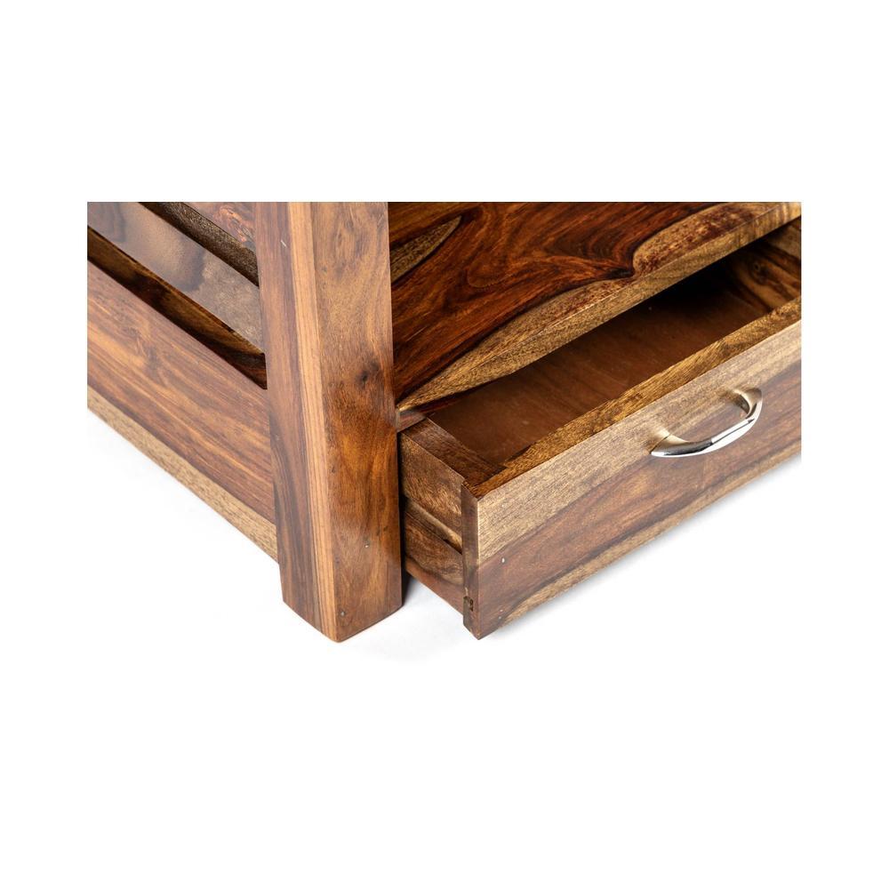 Russell Side Table - Teak Finish