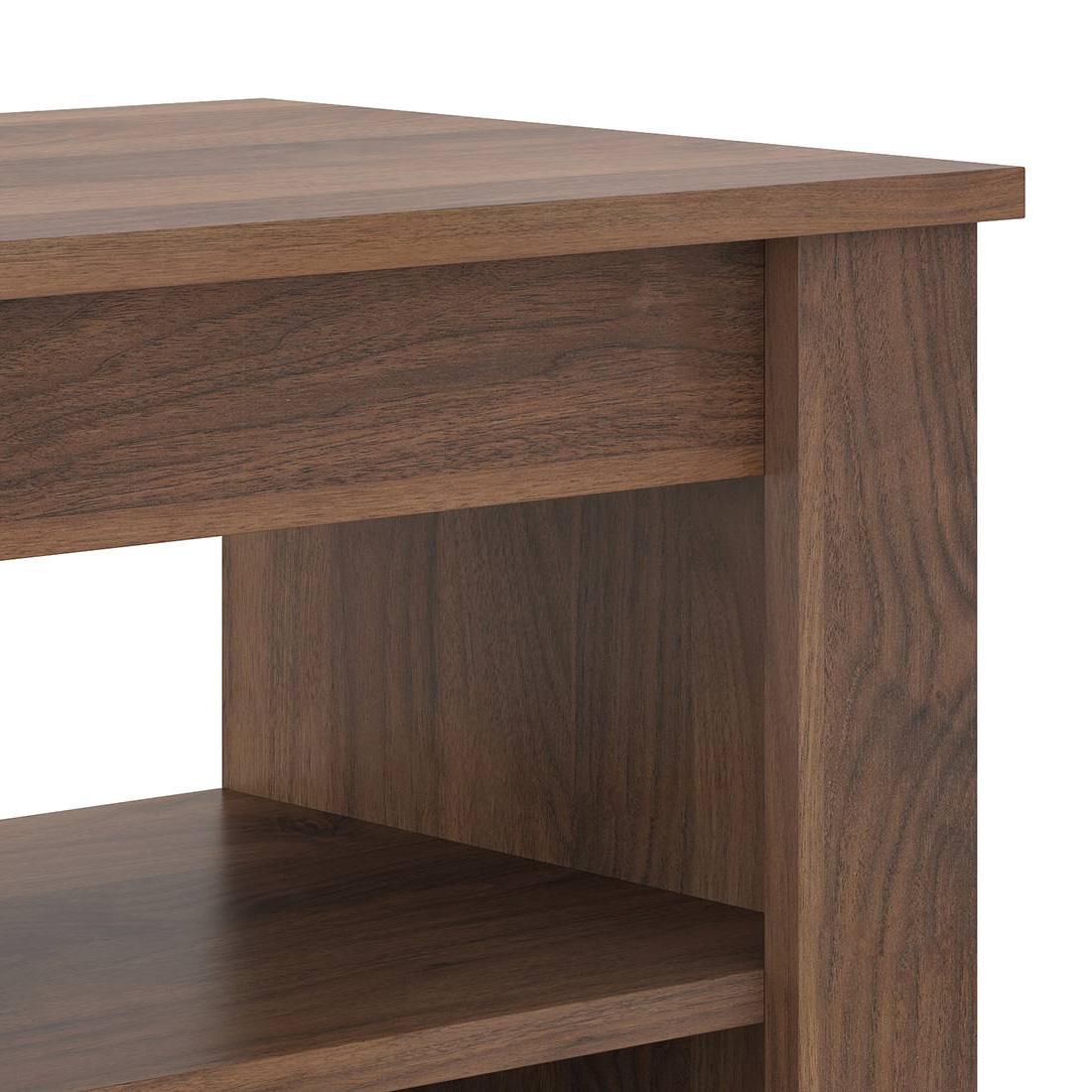 Monroe Engineered Wood Free Standing TV Unit in Classic Walnut Finish