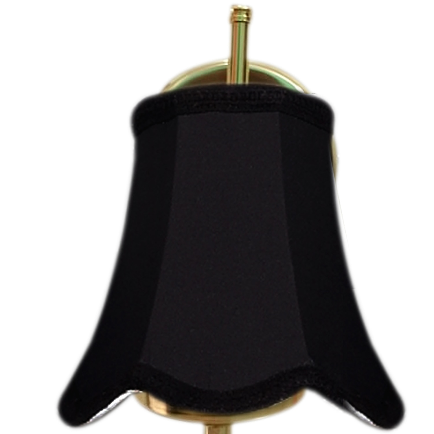 Devansh Gold Wall Mounted Lamp With Black Cotton Shade
