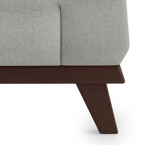 Granada Essential 2 Seater Fabric Sofa in Vapour Grey Colour