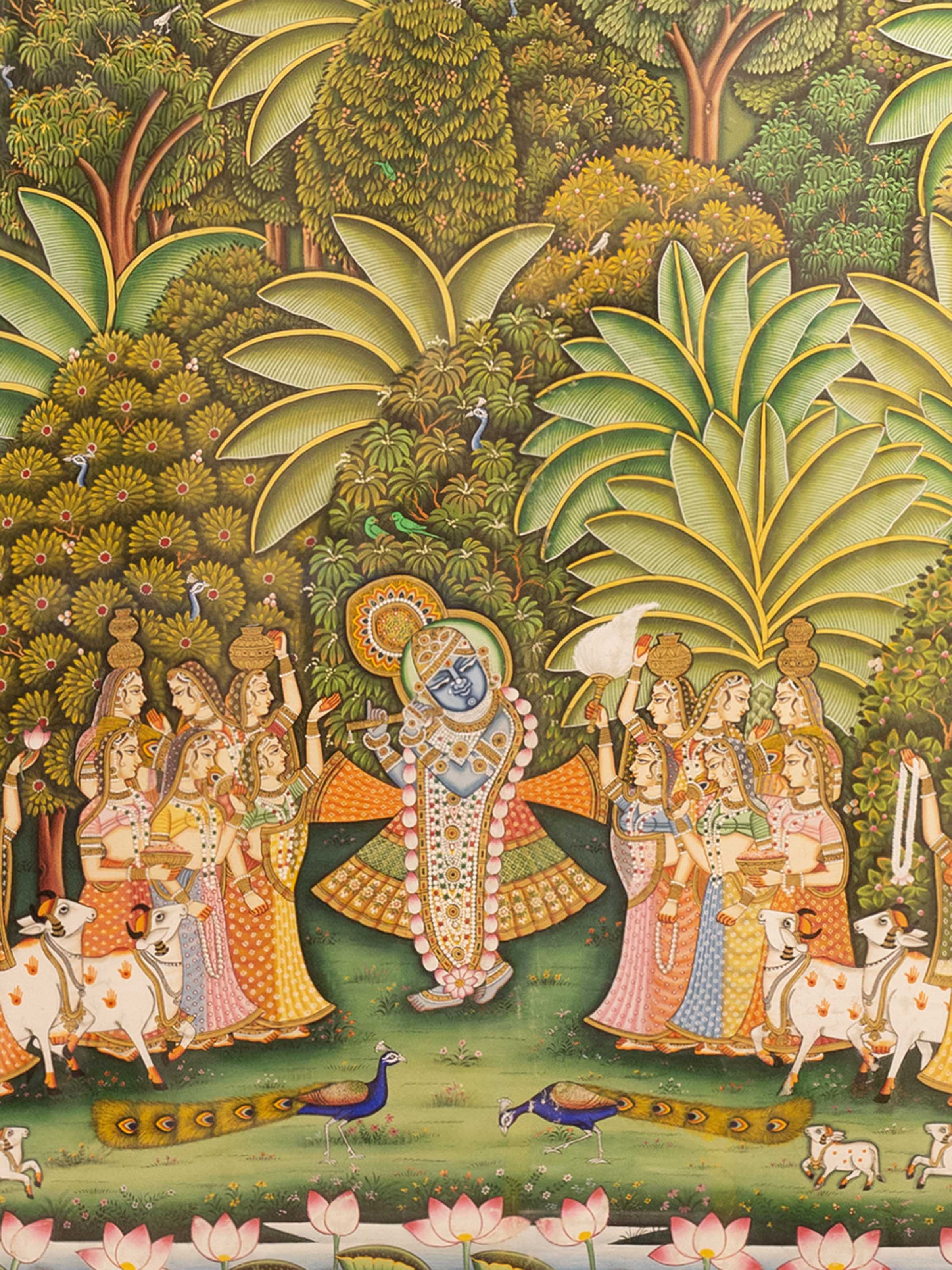 Shrinathji Gopies Pichwai Painting