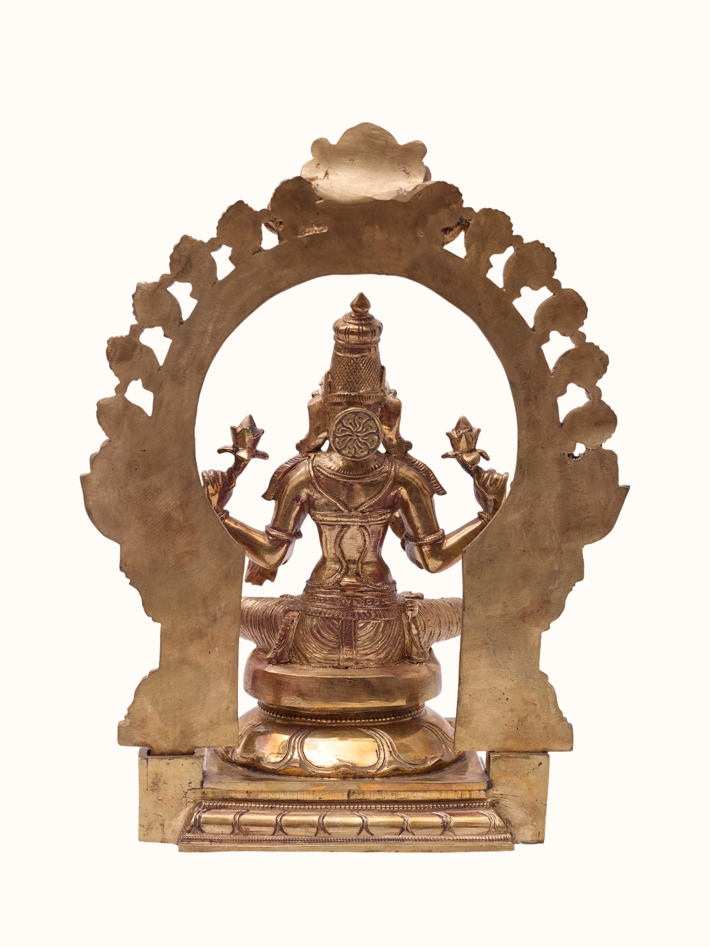 Bronze Cast Sitting Lakshmi Idol