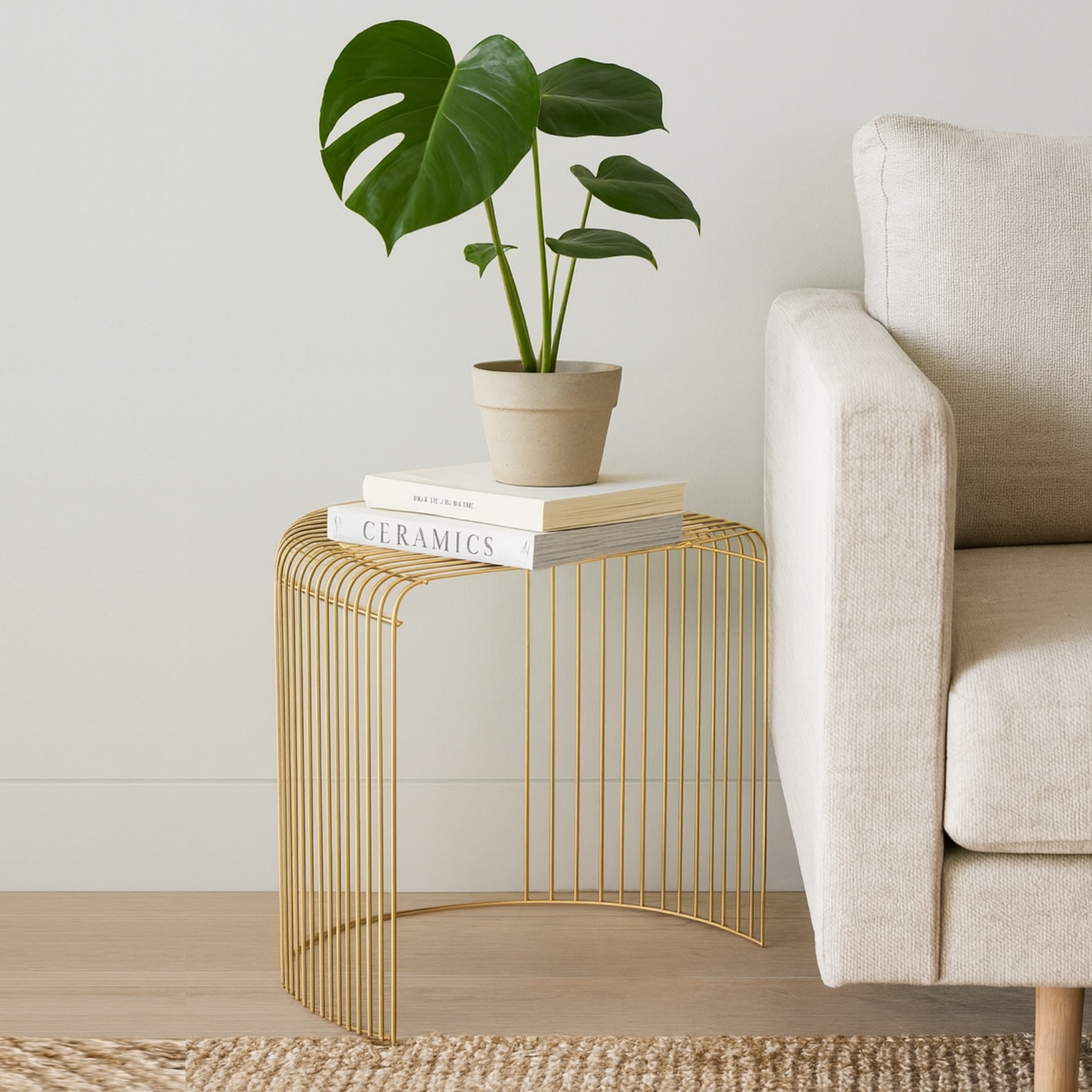 Gilded Cage Side Table - Handicrafts Town