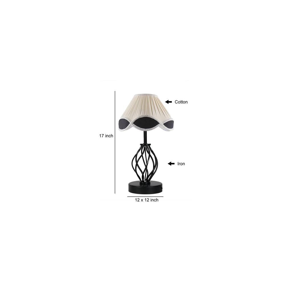 Oakley Vintage Multicolor Shade Table lamp with Iron Base