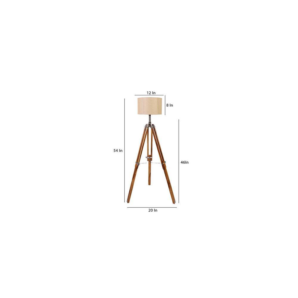 Alexander Beige Jute Shade Floor Lamp