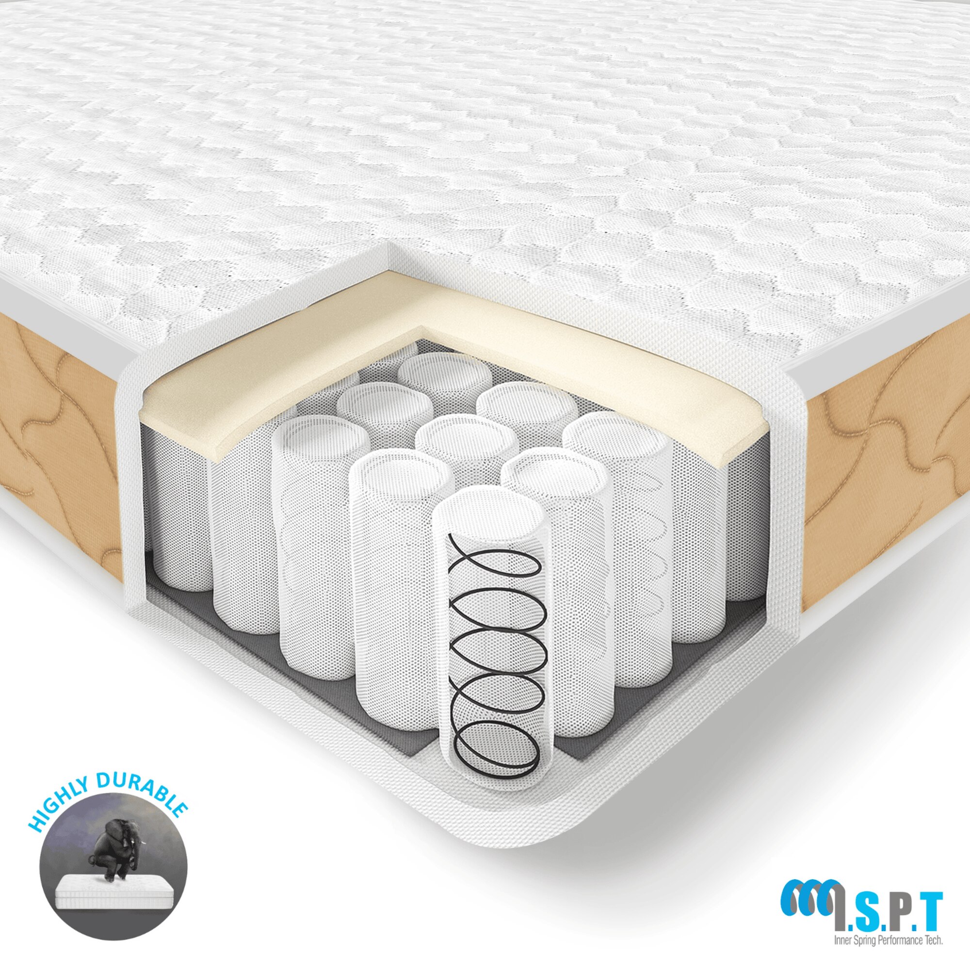 Pure Sleep Premium Orthopedic Pocket Spring Mattress - Single Size