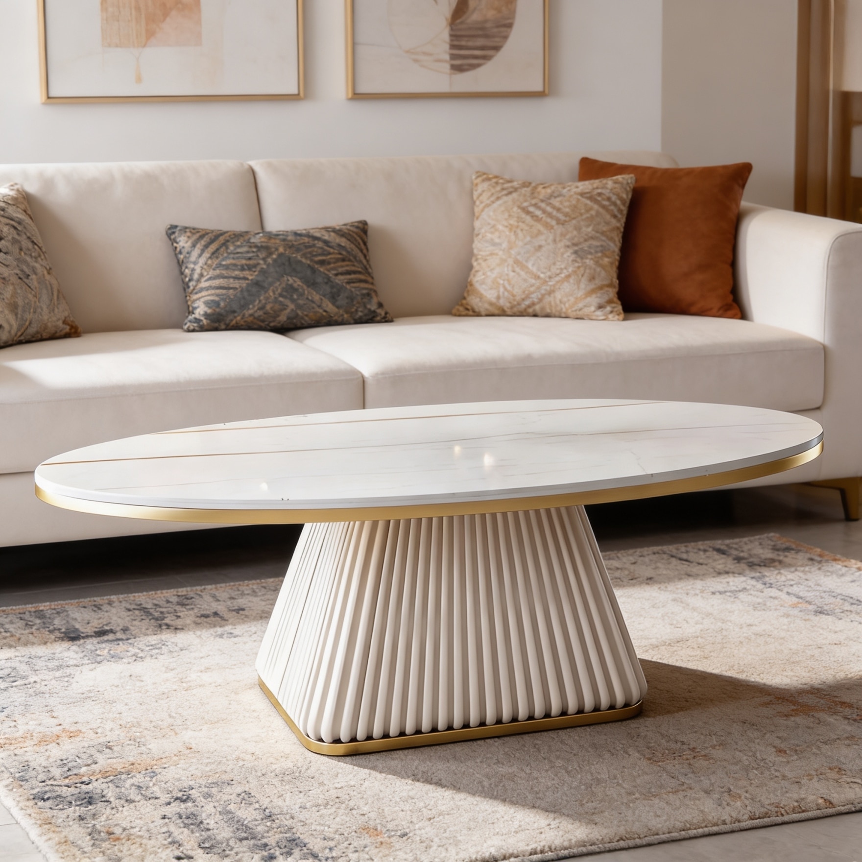 Oval Opulence Table - Handicrafts Town