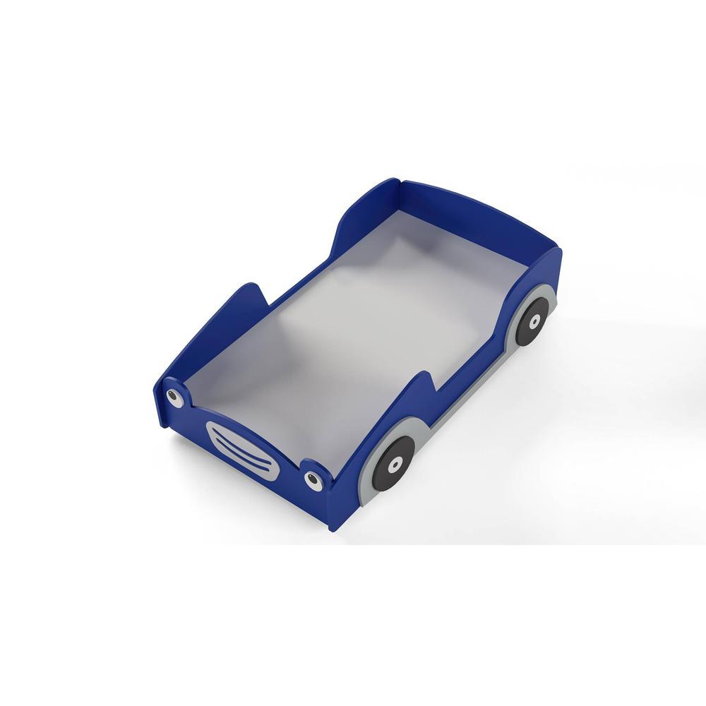 Street Car Engineered Wood Bed in Blue Colour