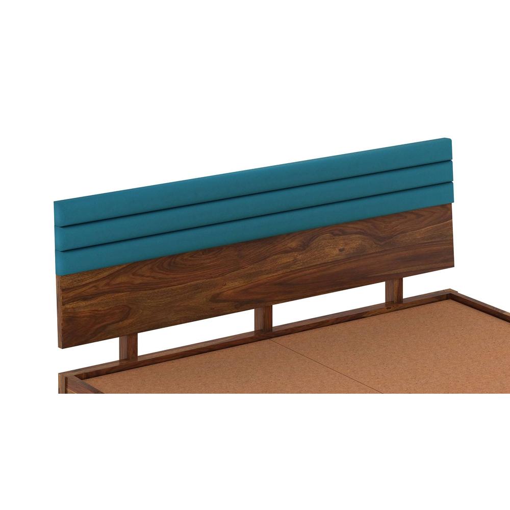 Woodland Solid Wood Queen Size Non Storage Bed In Provincial Teak Finish