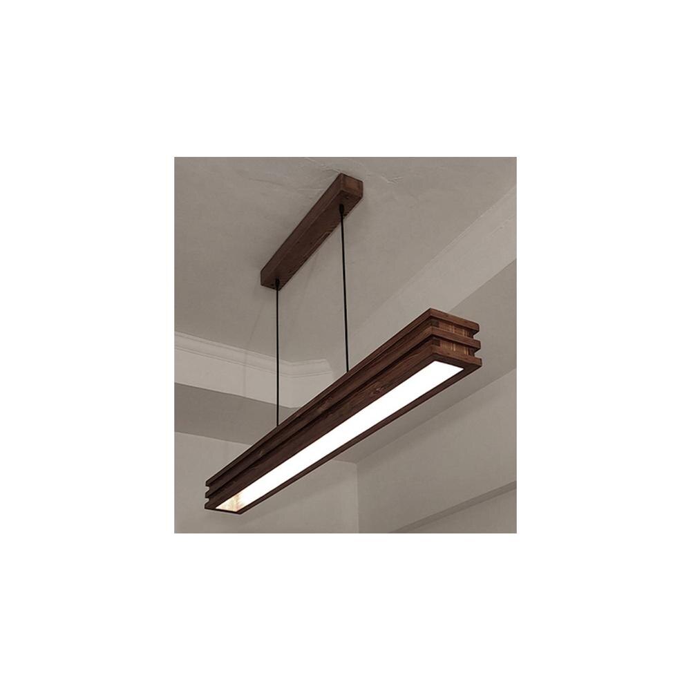 Artline 36 Brown Solid Wood Single Hanging Light