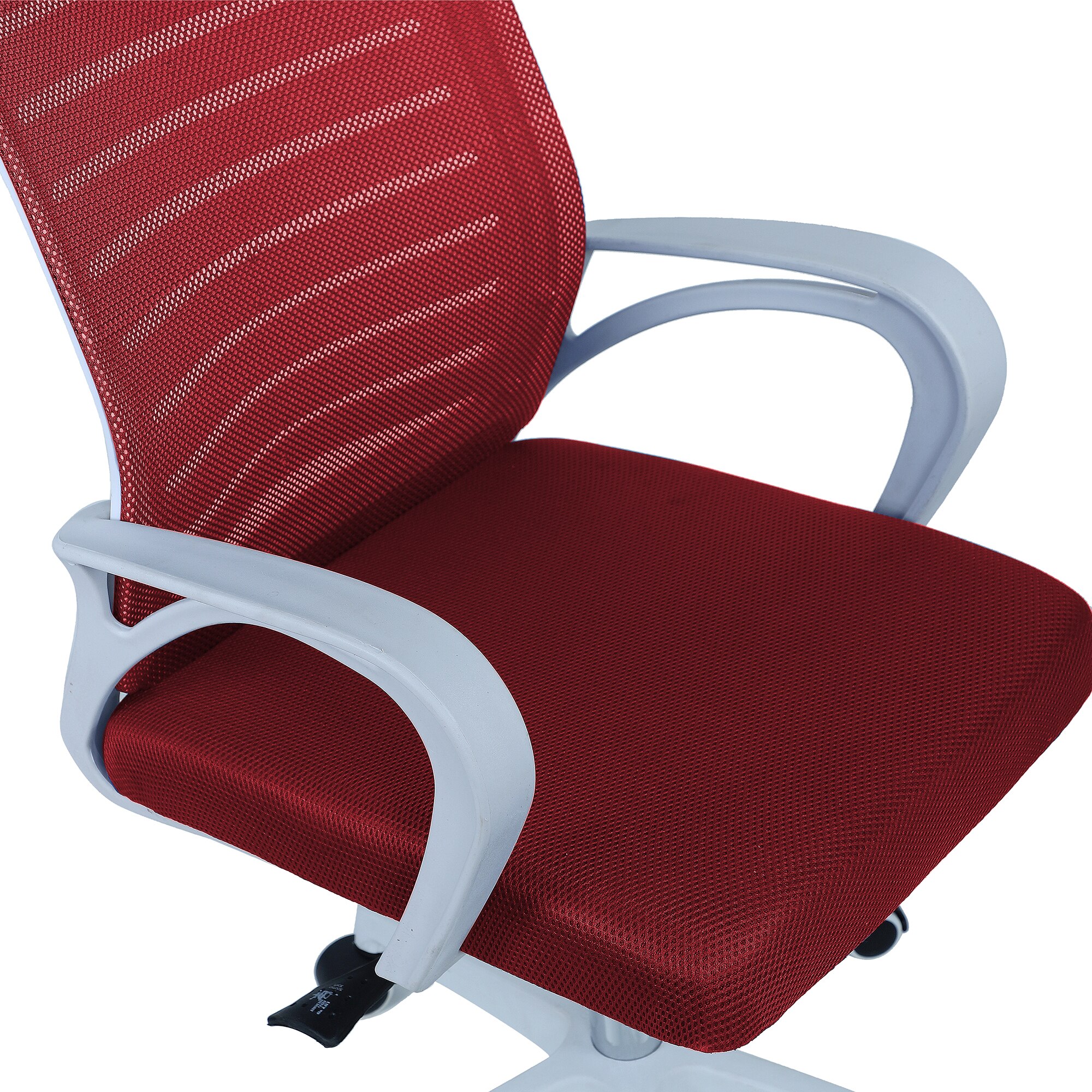 Mmarveal Mid Back Ergonomic Chair in Red Colour