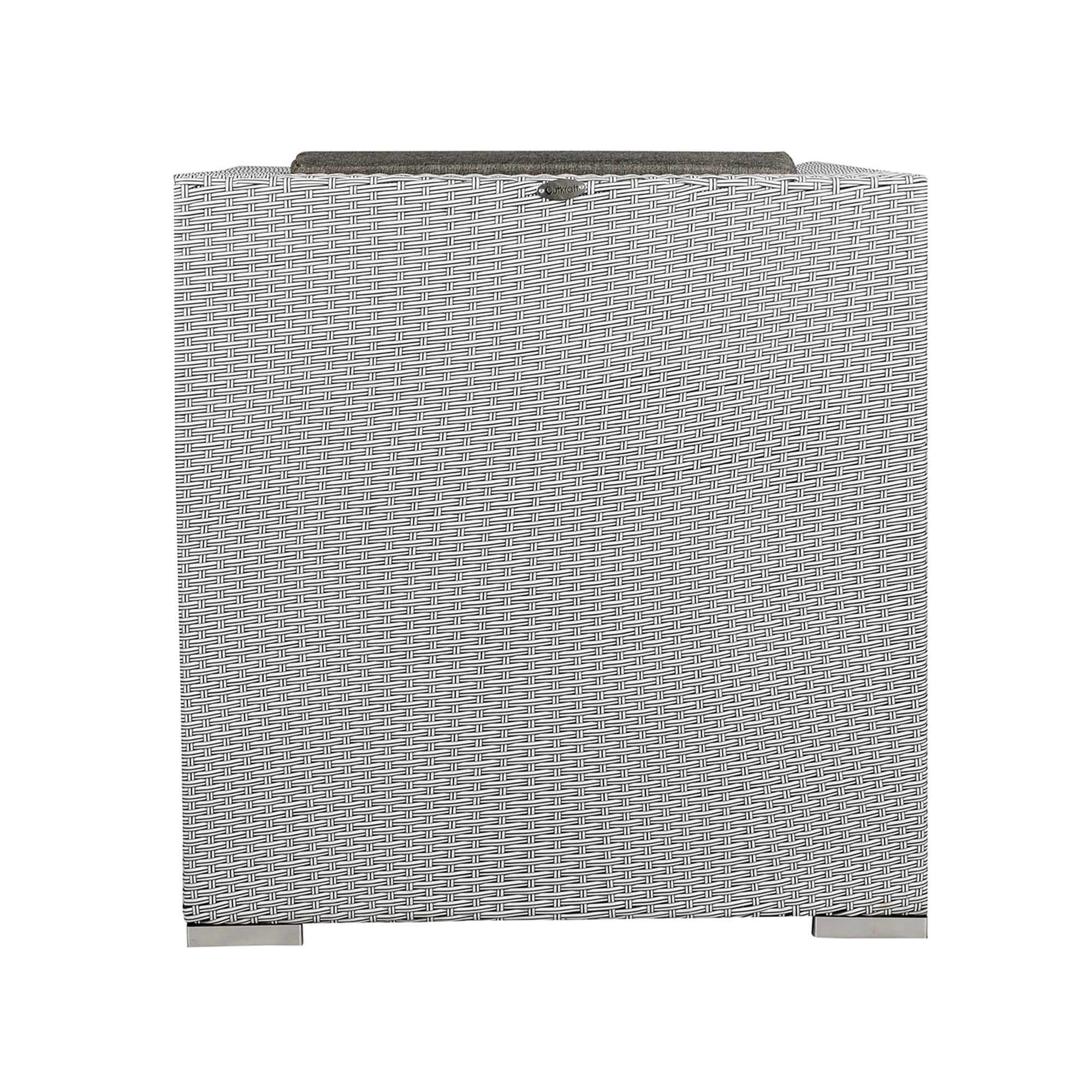 Nice 3+1+1 Seater Wicker Sofa Set in Black and White Dual Tone Colour