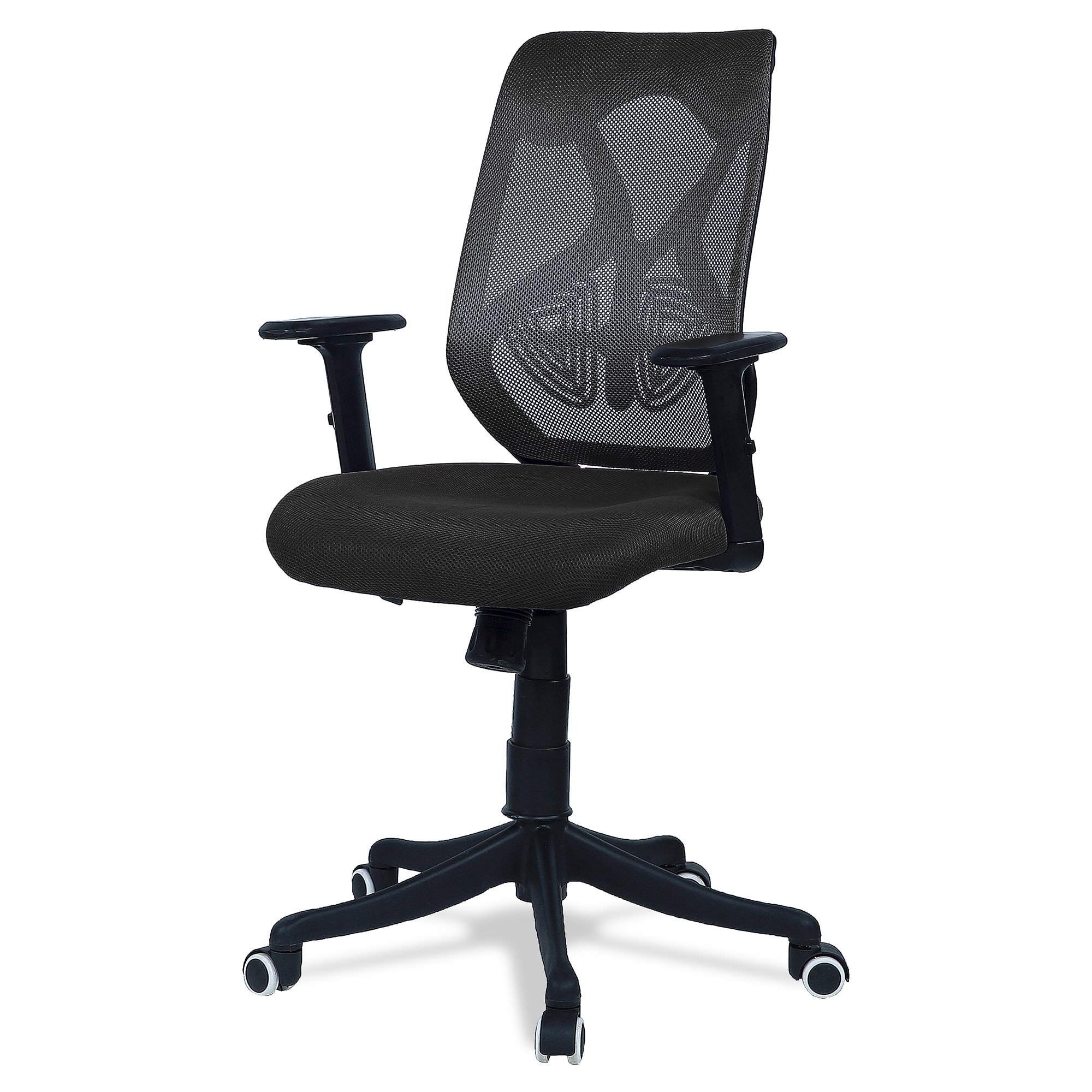 Zeeazyana Mid Back Ergonomic Chair in Black Colour